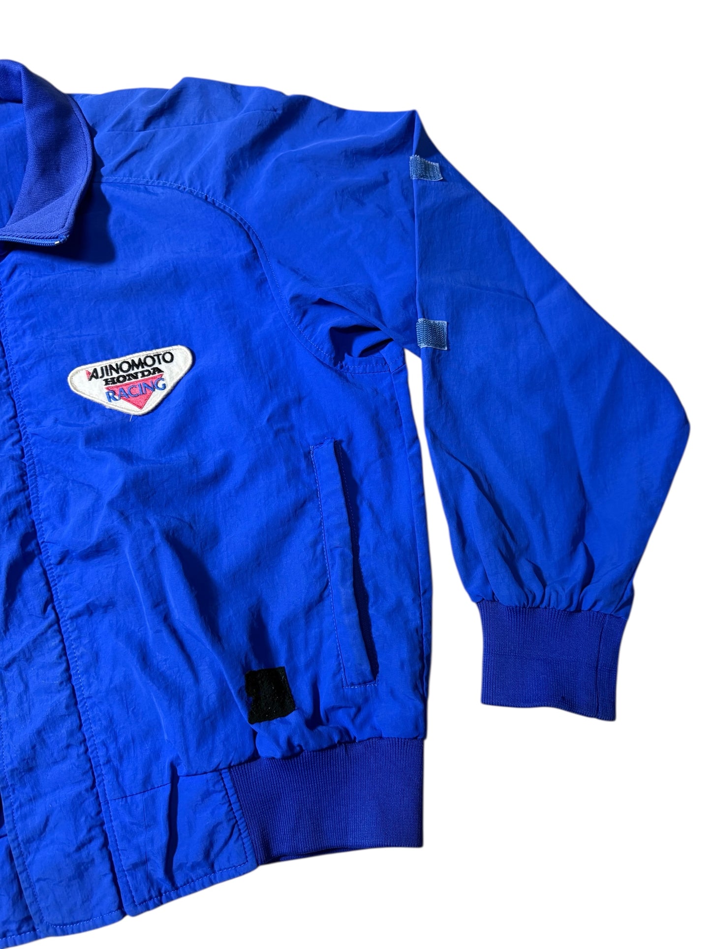 Vintage Ajinomoto Honda Racing Nylon Jacket Japanese Motorsport Promo Jacket Y2K Style