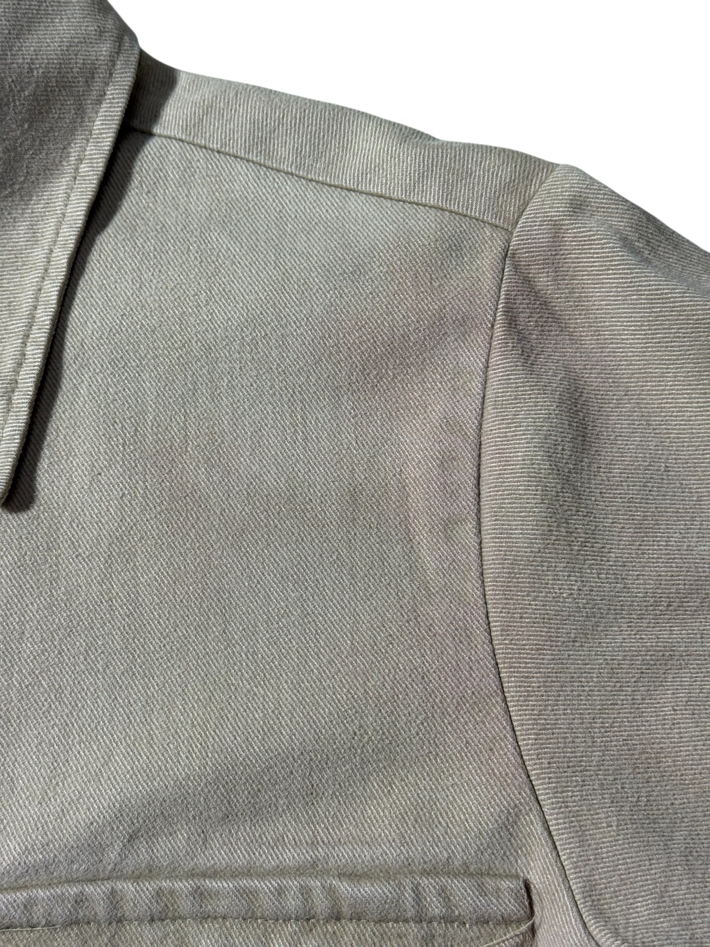 Vintage Levis Tan Western Workwear Shirt Twin Chest Pockets Faded Twill
