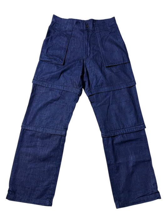 Camp7 Convertible Zip-Off Denim Cargo Pants 2-Way Trek Pants Utility Outdoor Gorpcore