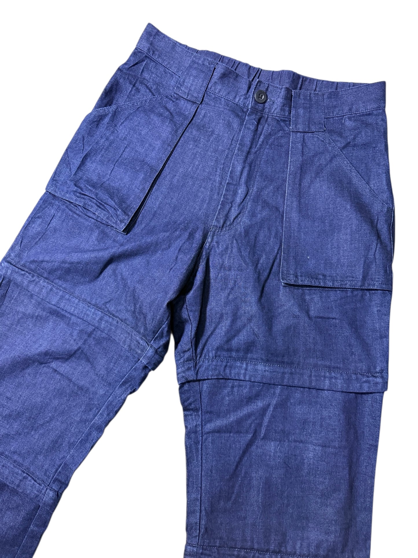 Camp7 Convertible Zip-Off Denim Cargo Pants 2-Way Trek Pants Utility Outdoor Gorpcore