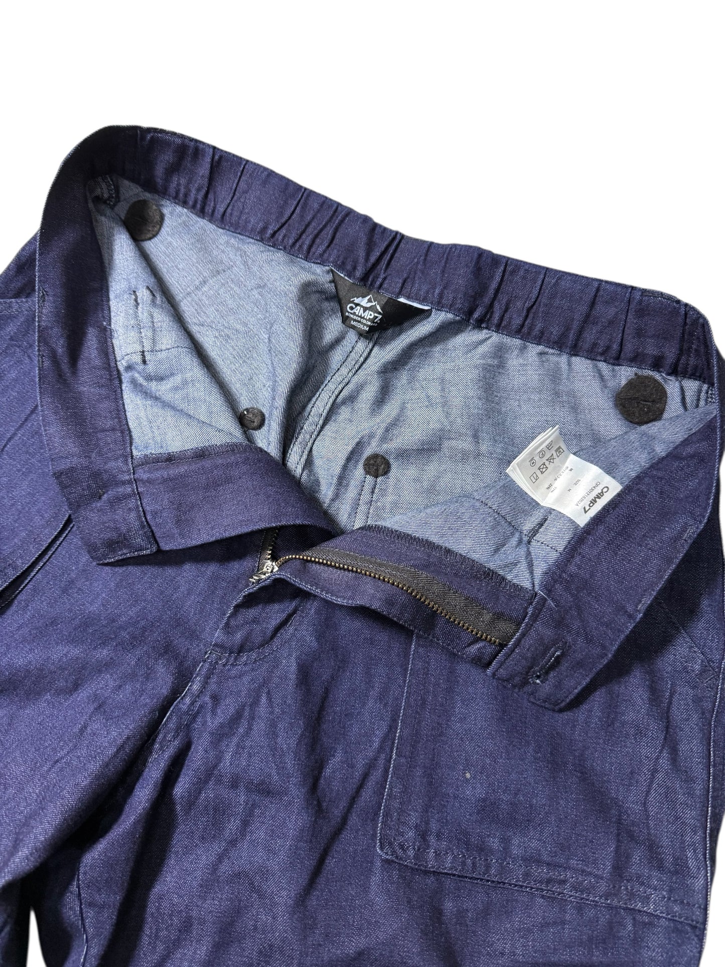 Camp7 Convertible Zip-Off Denim Cargo Pants 2-Way Trek Pants Utility Outdoor Gorpcore