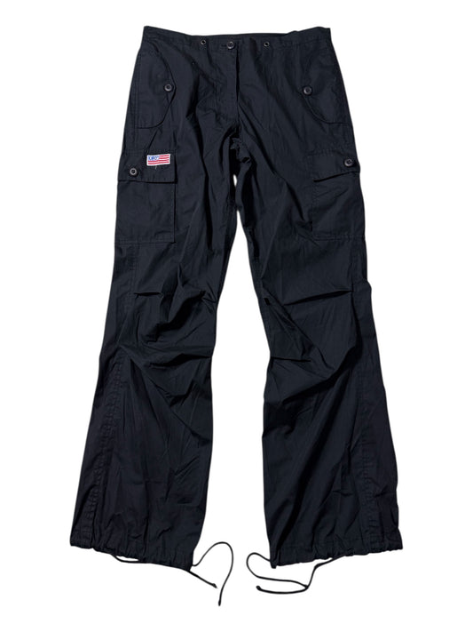 Vintage UFO Black Tactical Cargo Pants Multi-Pocket