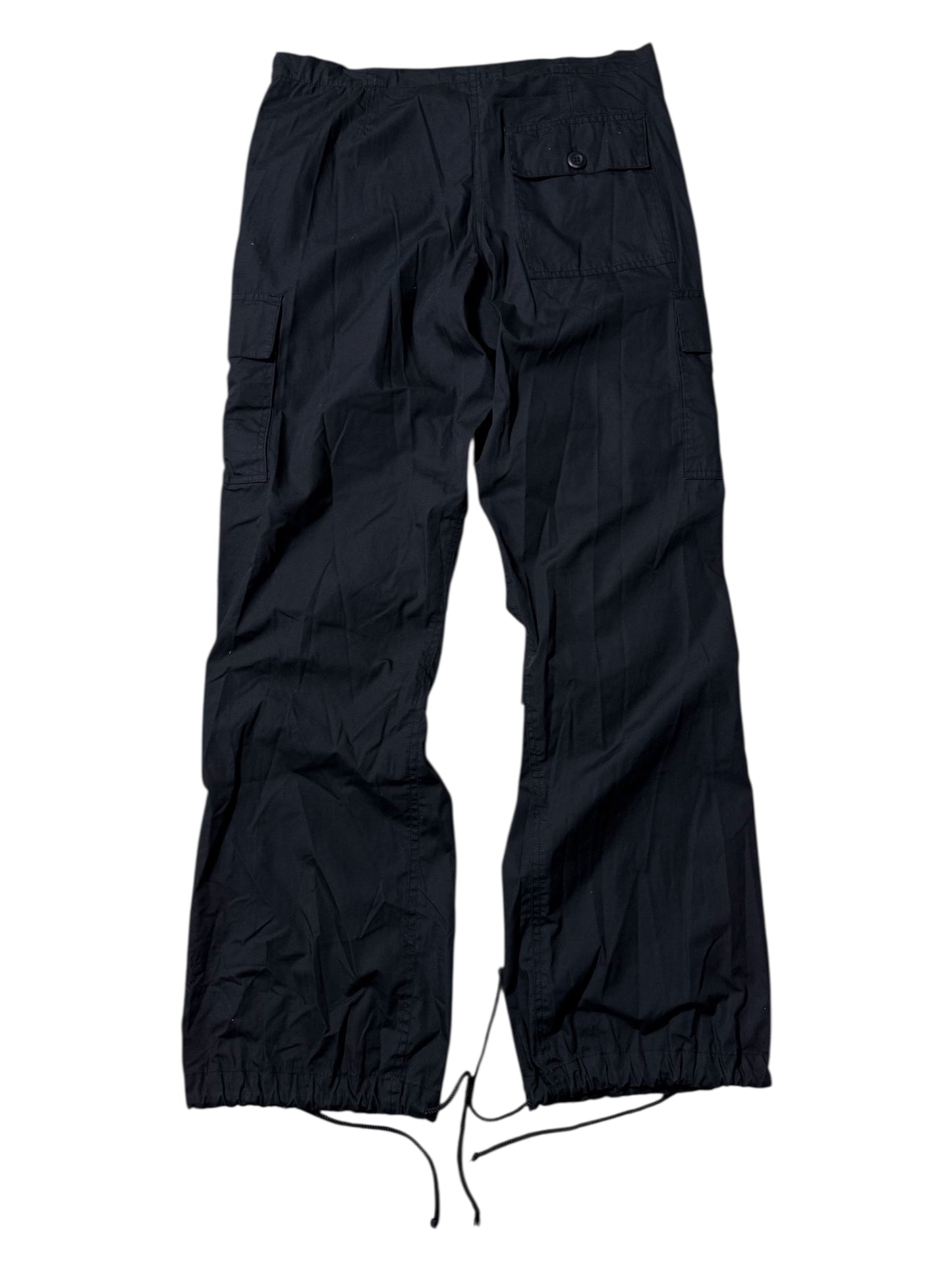 Vintage UFO Black Tactical Cargo Pants Multi-Pocket