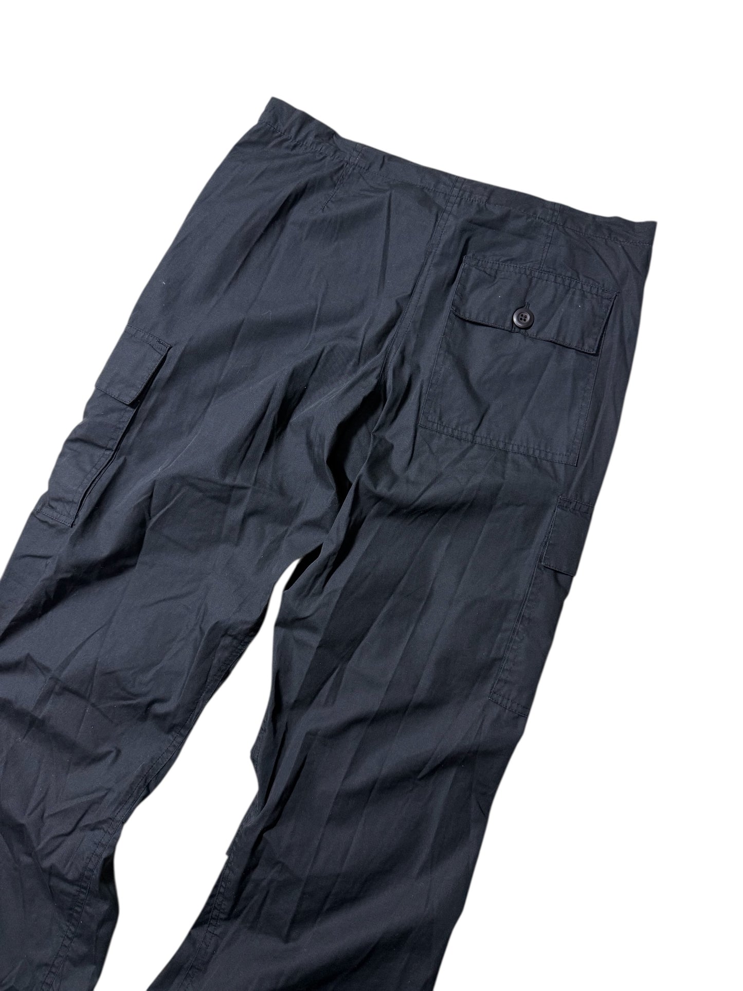 Vintage UFO Black Tactical Cargo Pants Multi-Pocket