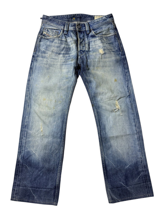 Diesel Larkee Y2K Distressed Straight Denim Jeans Made in Italy