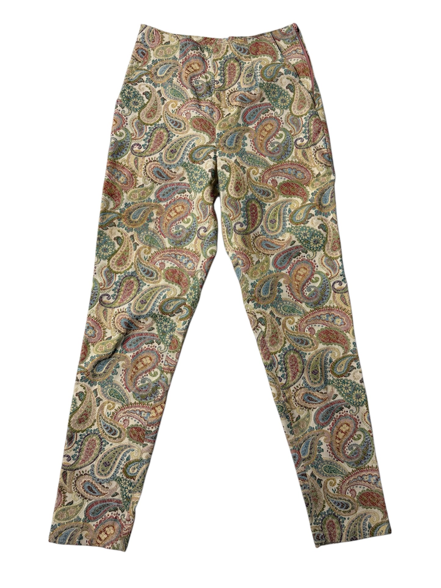 Vintage 1980s MAG DELEINE Paris Paisley Trousers