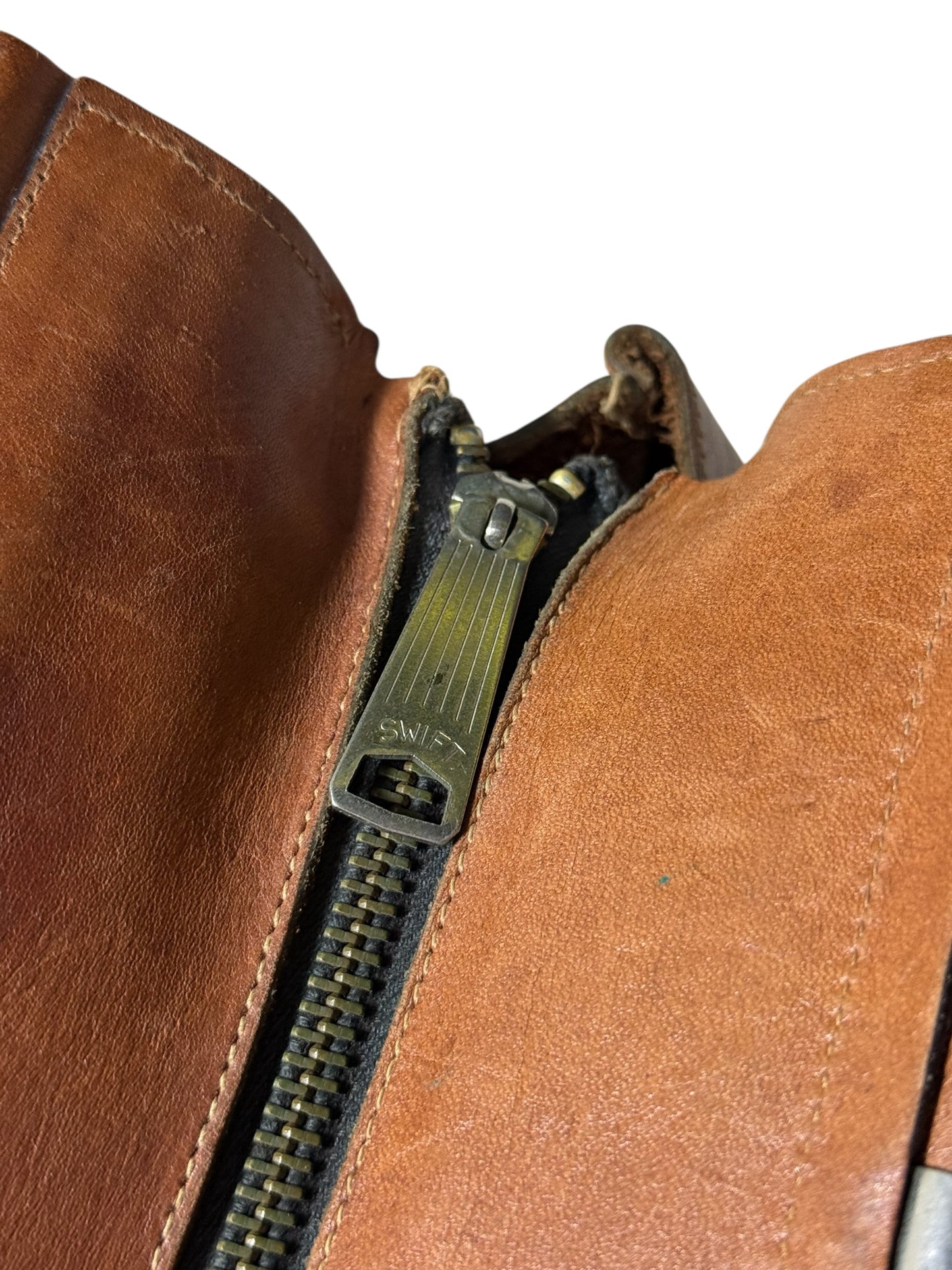 Vintage 1950s Mr. Leather Doctor Bag Brown Leather