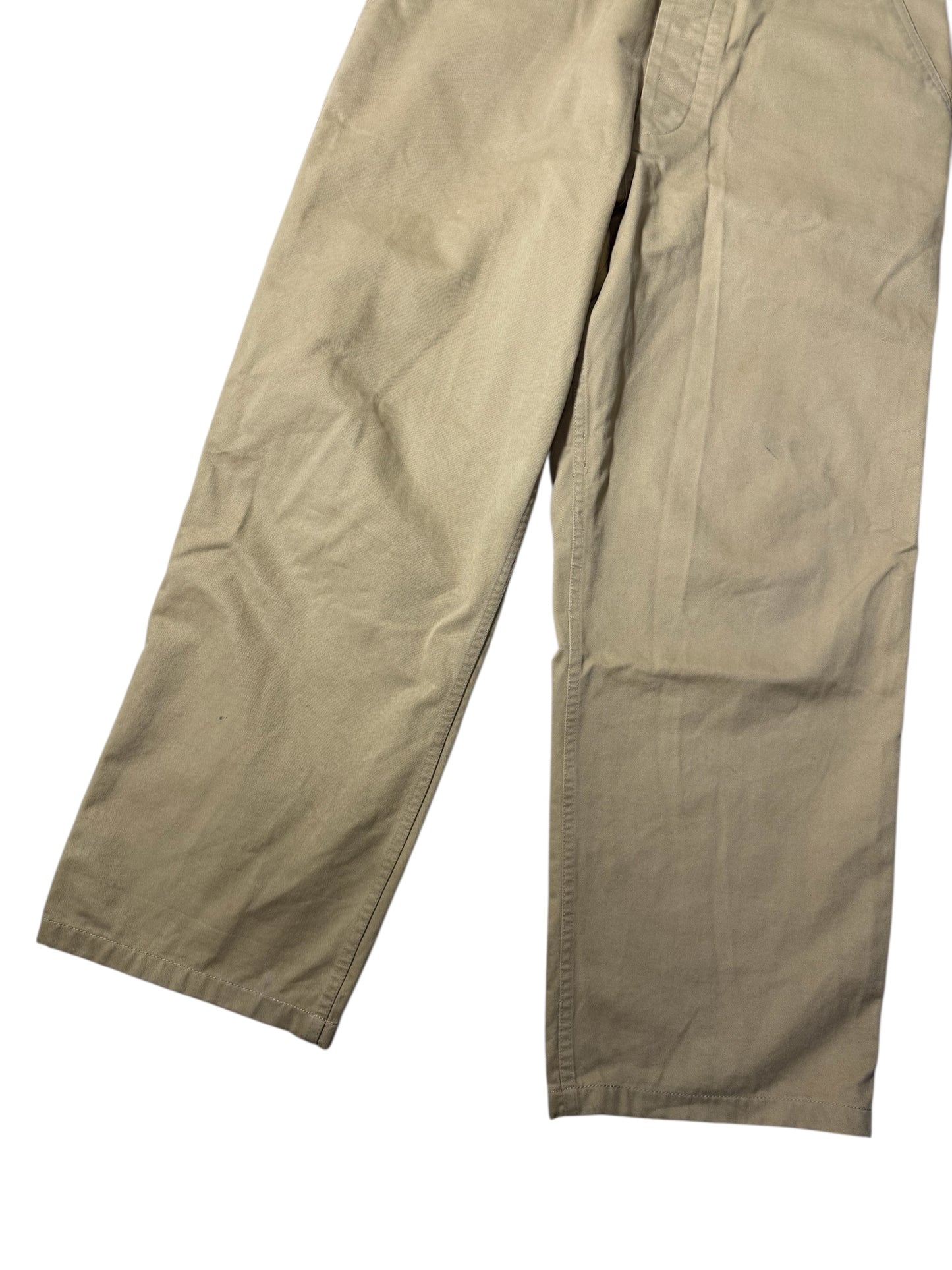Vintage 1970s–80s Brents Button-Fly Chino Pants USA Made Workwear Khaki Trousers