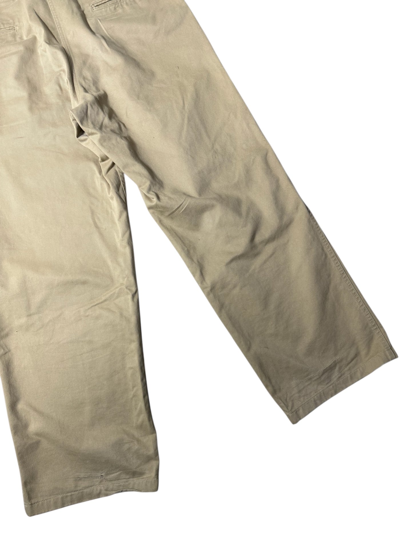 Vintage 1970s–80s Brents Button-Fly Chino Pants USA Made Workwear Khaki Trousers