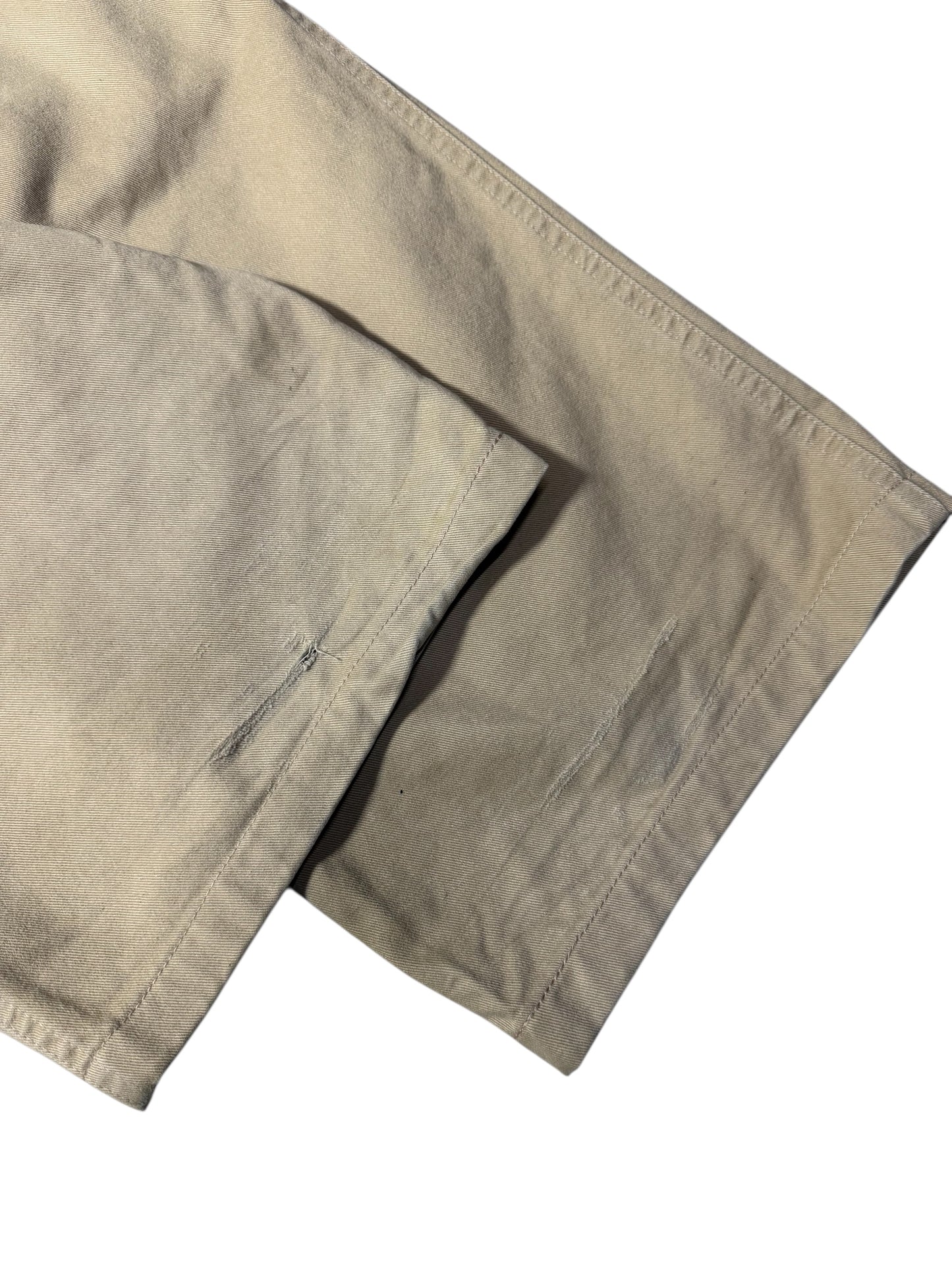 Vintage 1970s–80s Brents Button-Fly Chino Pants USA Made Workwear Khaki Trousers