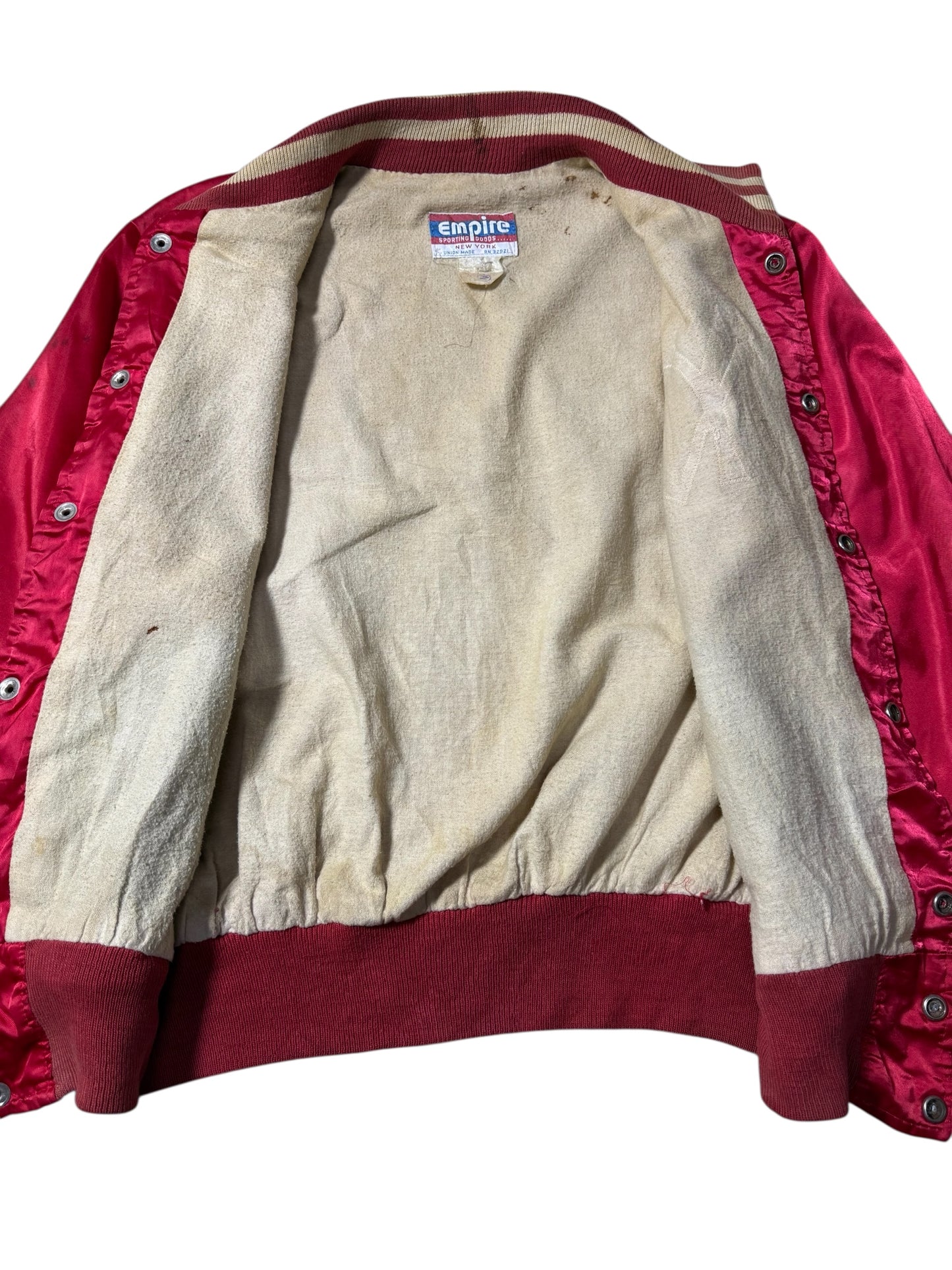 True Vintage 1960s Empire Sporting Goods NY Satin Varsity Jacket New York Yankees Style