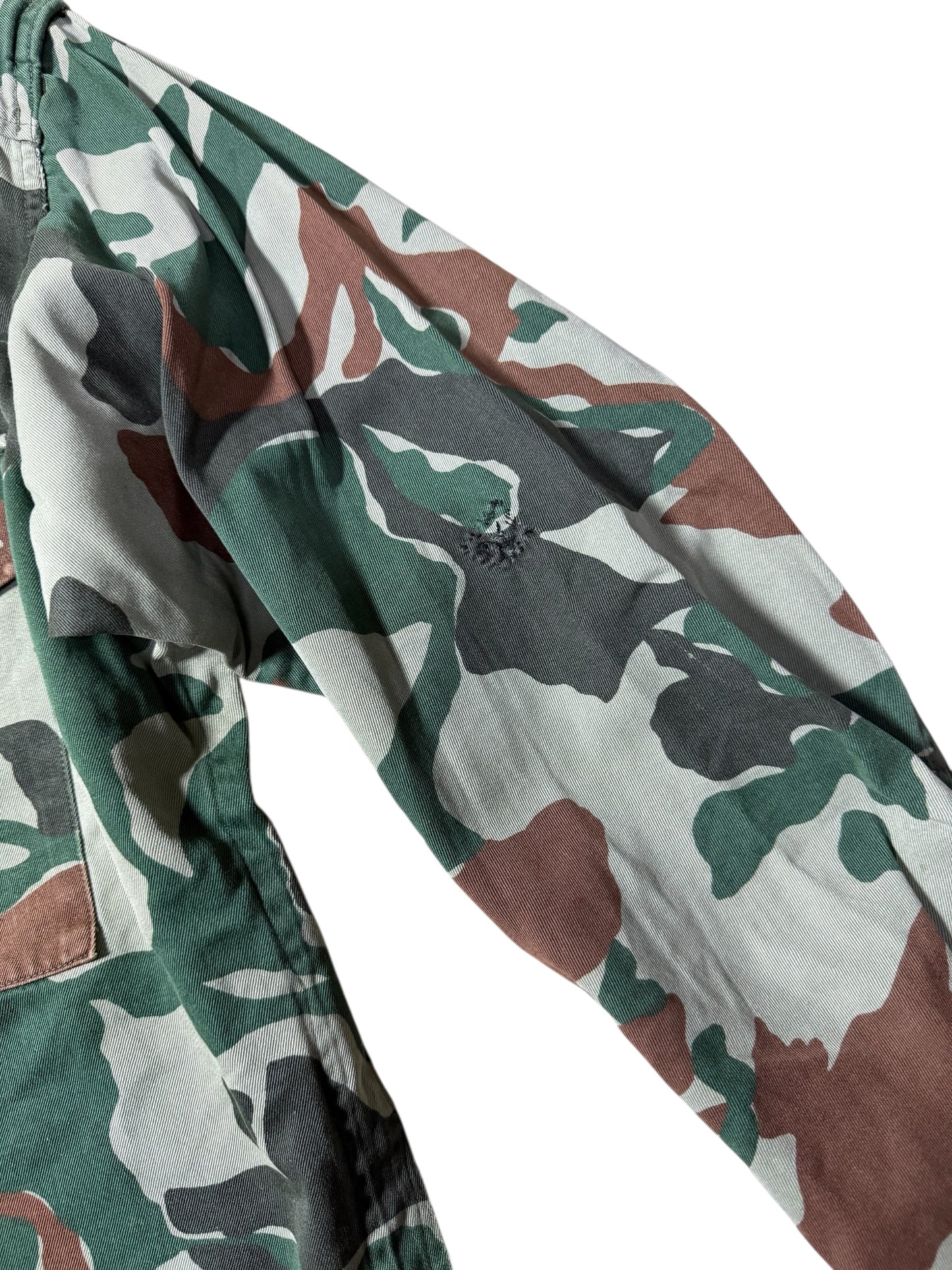 1970s–80s Japan Defense Agency Camo Work Jacket JDA Military Zip Jacket