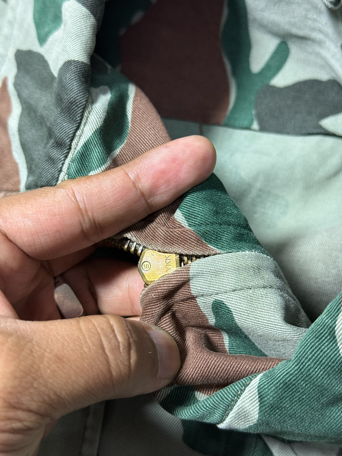 1970s–80s Japan Defense Agency Camo Work Jacket JDA Military Zip Jacket