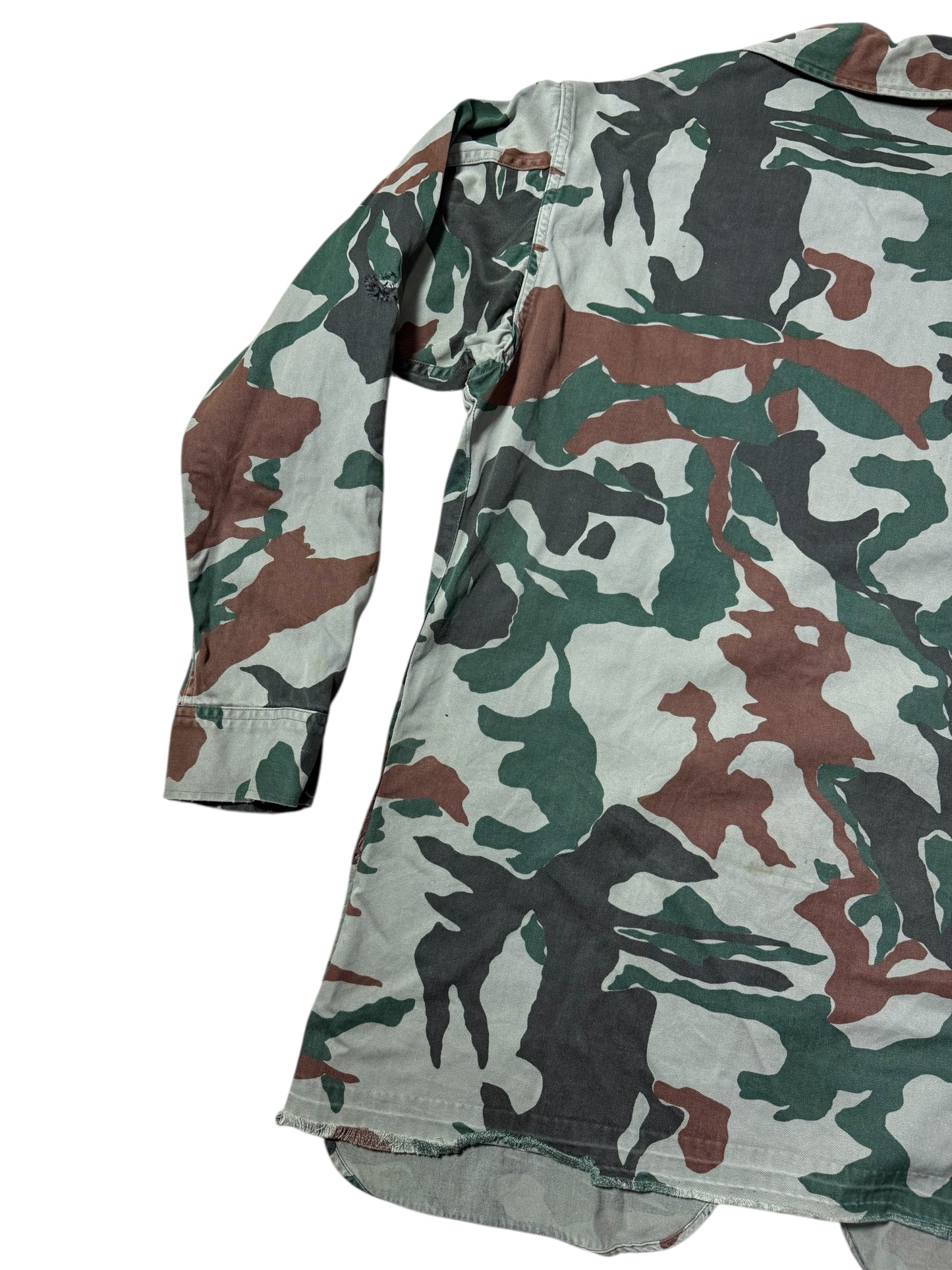 1970s–80s Japan Defense Agency Camo Work Jacket JDA Military Zip Jacket