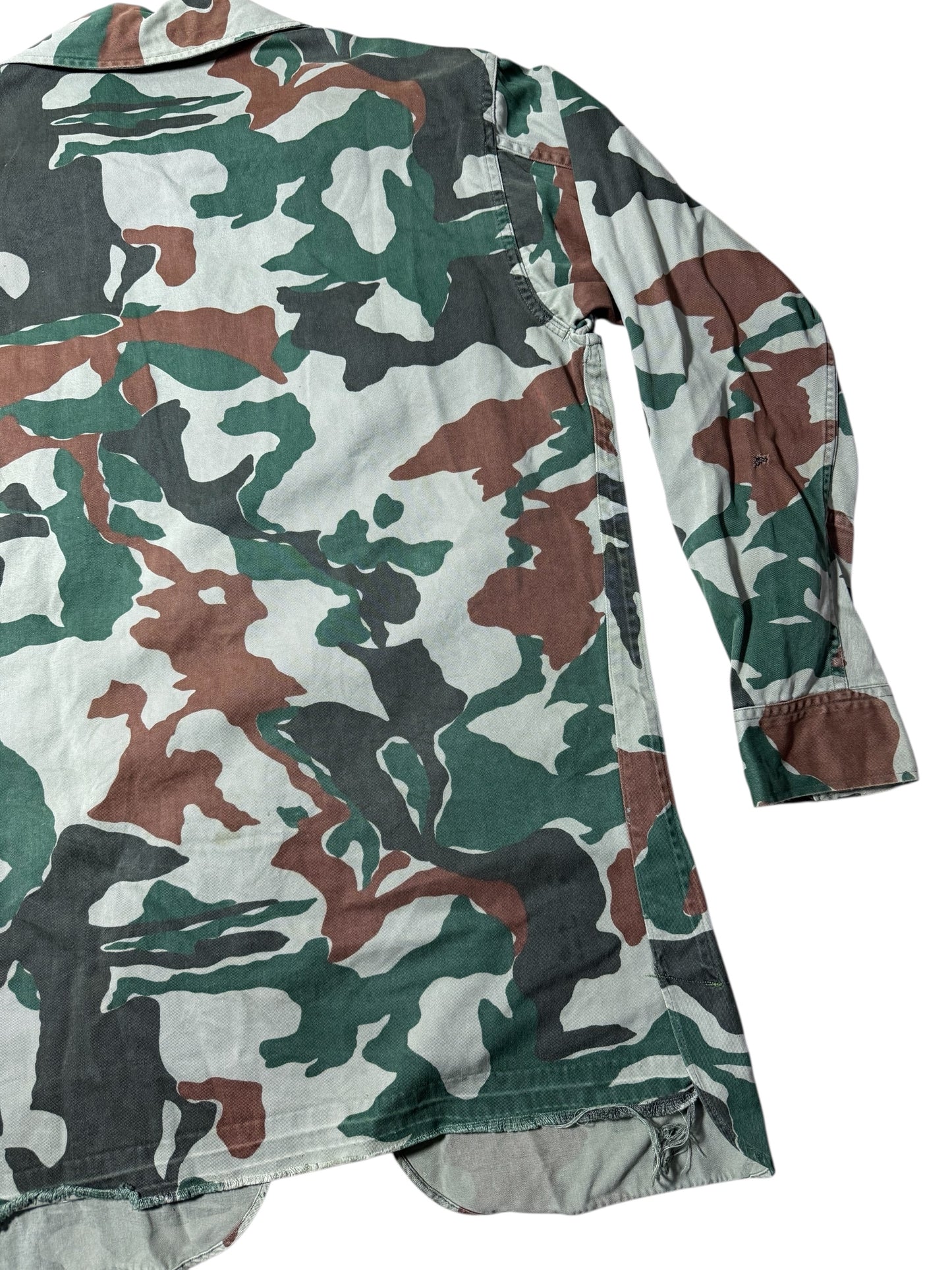 1970s–80s Japan Defense Agency Camo Work Jacket JDA Military Zip Jacket