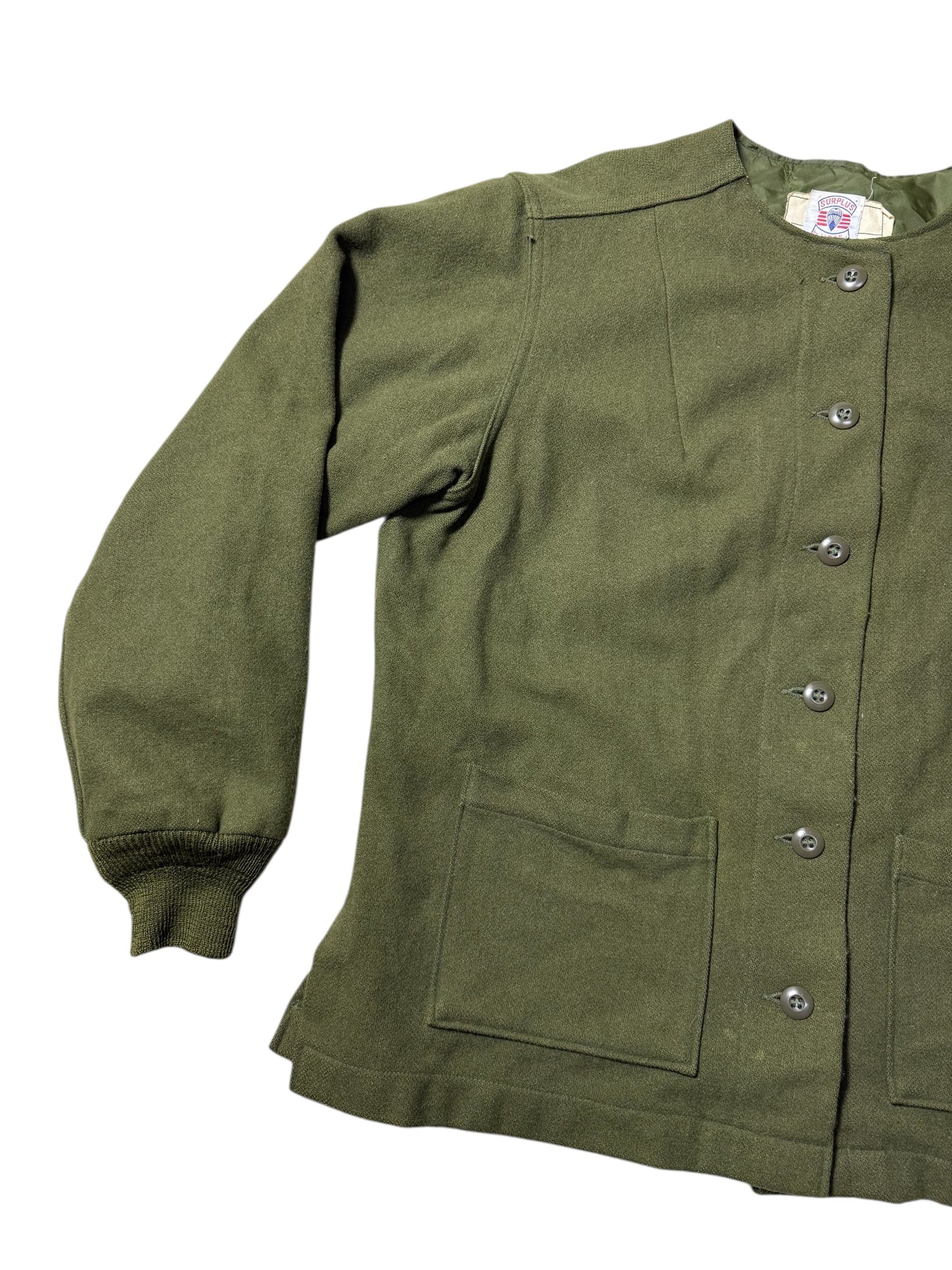 Vintage 1975 US Army Women’s OG-108 Field Coat Alpha Industries Military Surplus