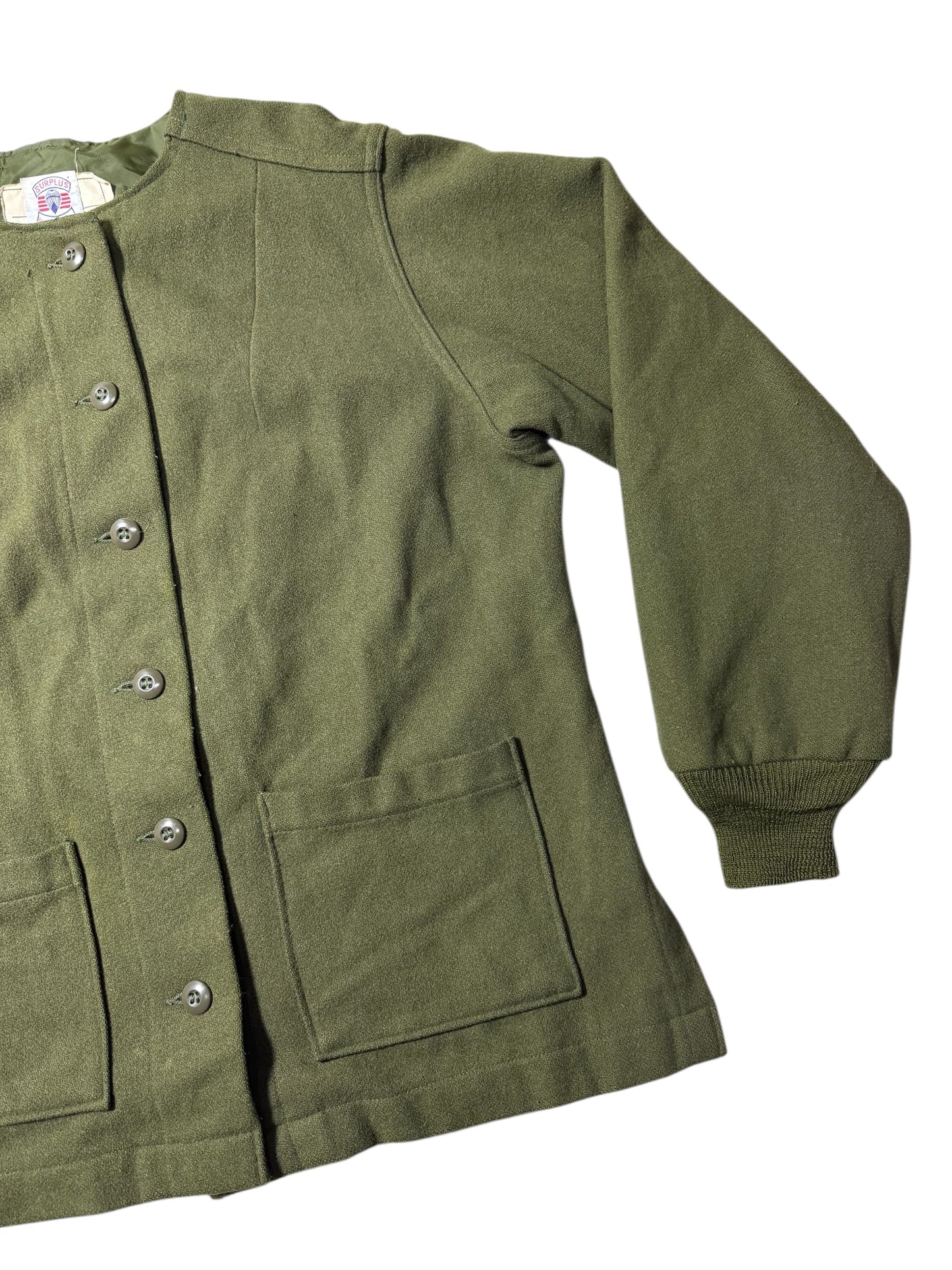 Vintage 1975 US Army Women’s OG-108 Field Coat Alpha Industries Military Surplus
