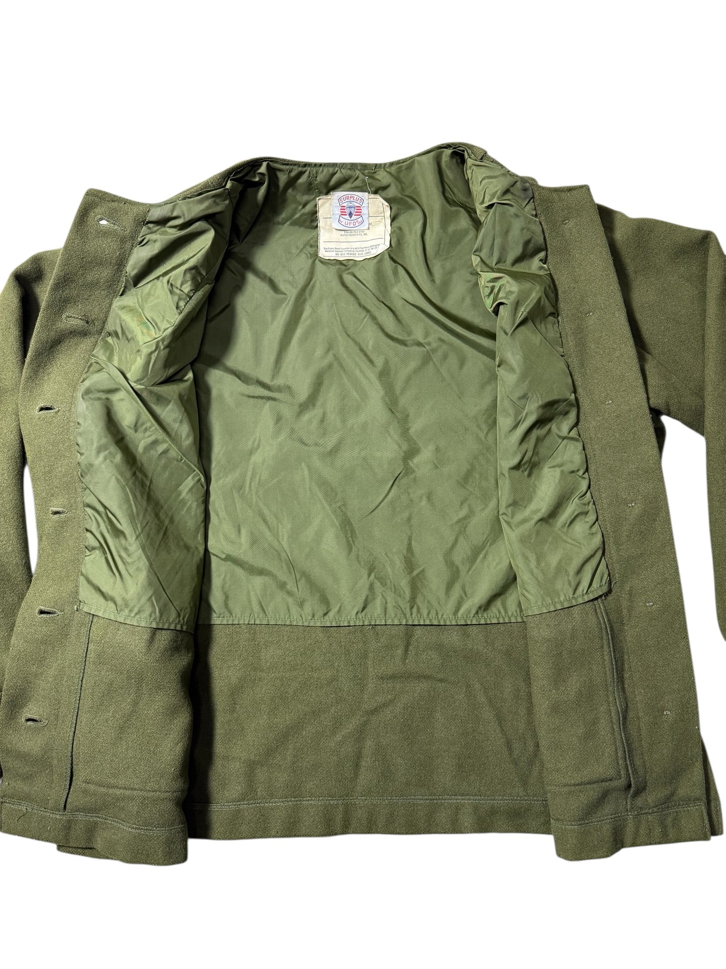 Vintage 1975 US Army Women’s OG-108 Field Coat Alpha Industries Military Surplus