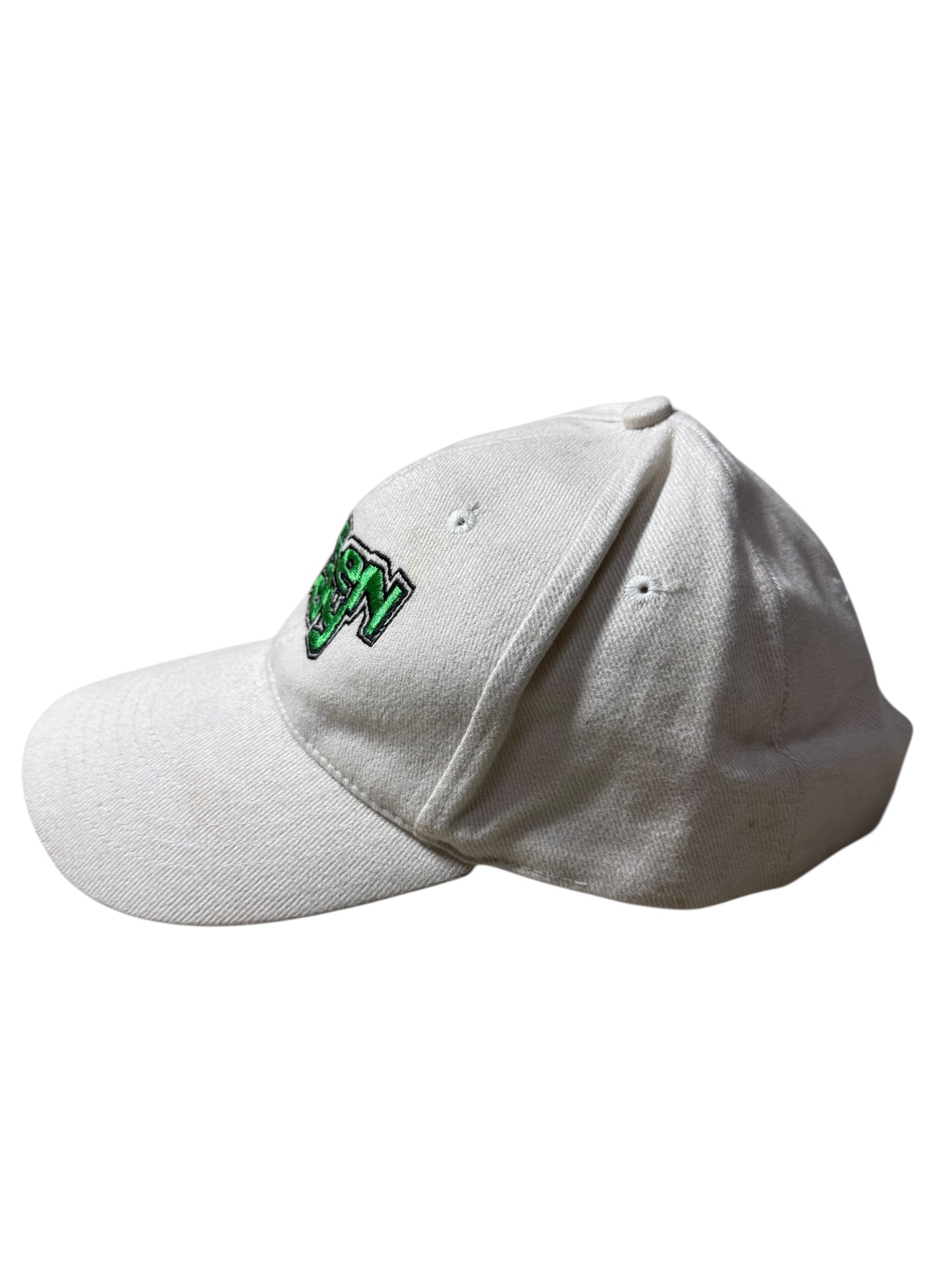 Vintage Green Day Band Cap White Strapback