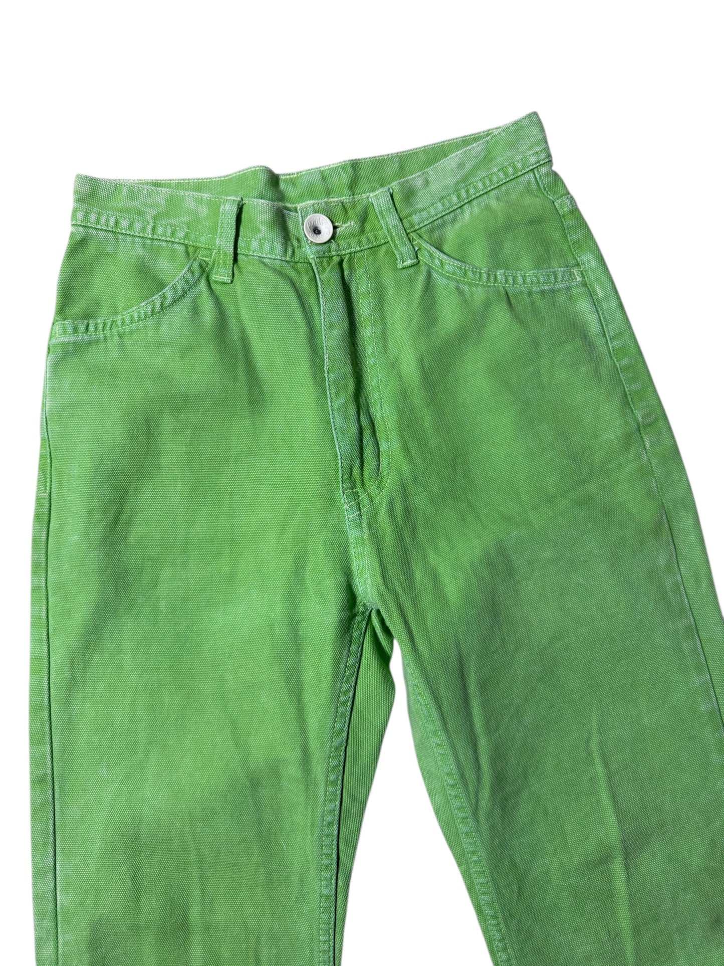 Japanese Brand Rodeo Crowns Green Cotton Jeans