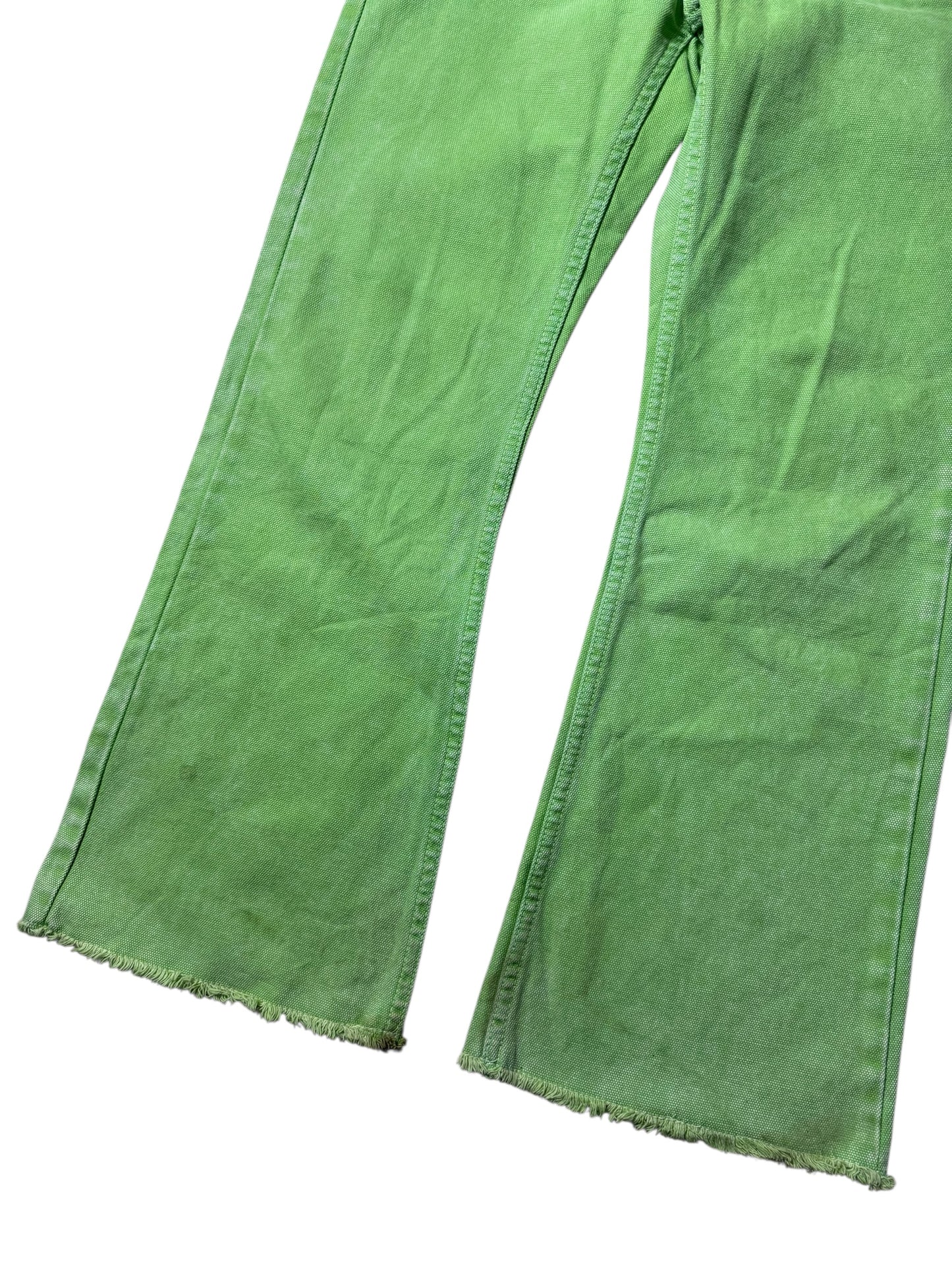 Japanese Brand Rodeo Crowns Green Cotton Jeans