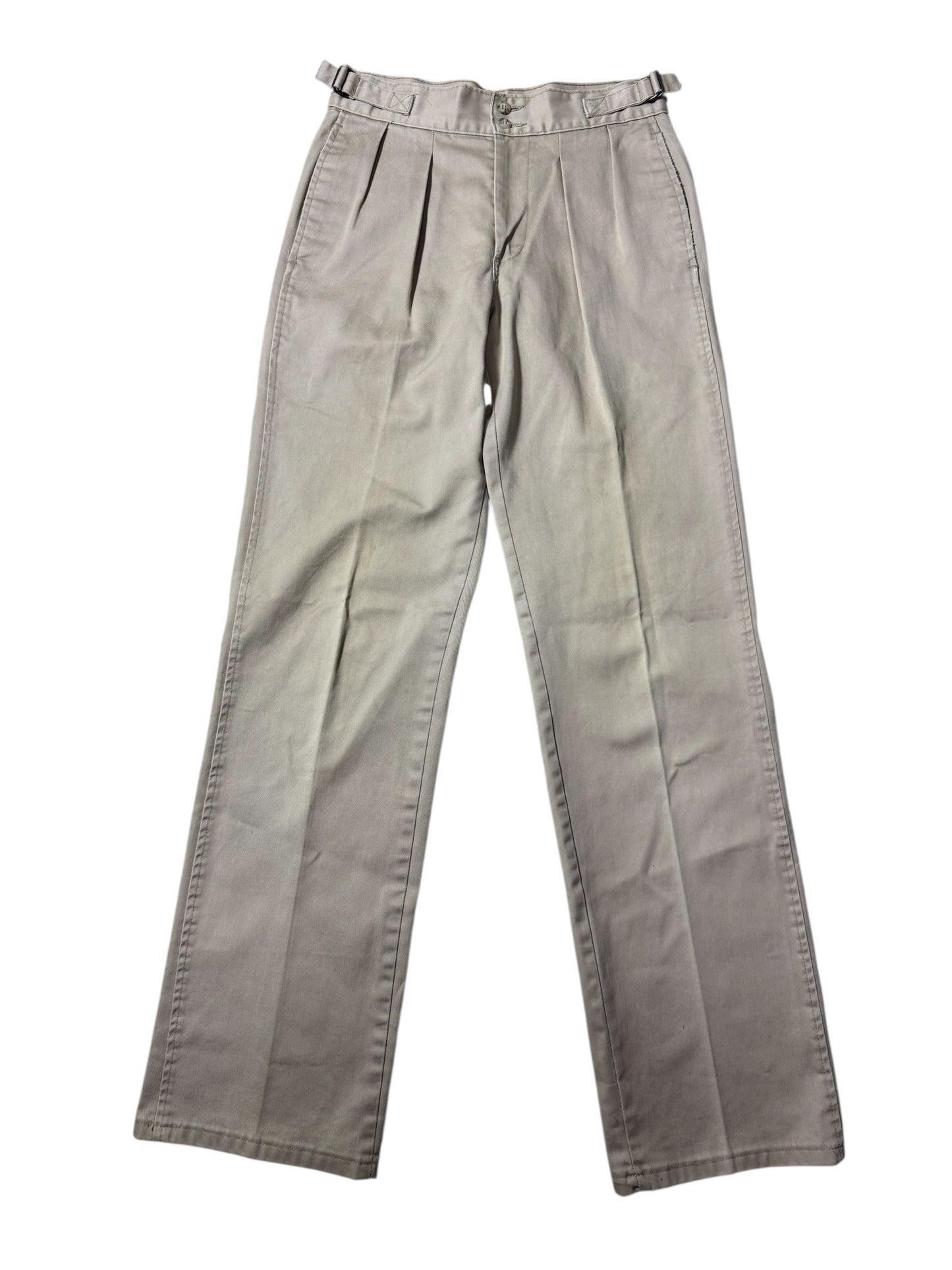 Vintage 1960s Brooks Brothers Brooksgate Cotton Trousers Side Adjusters Made in USA