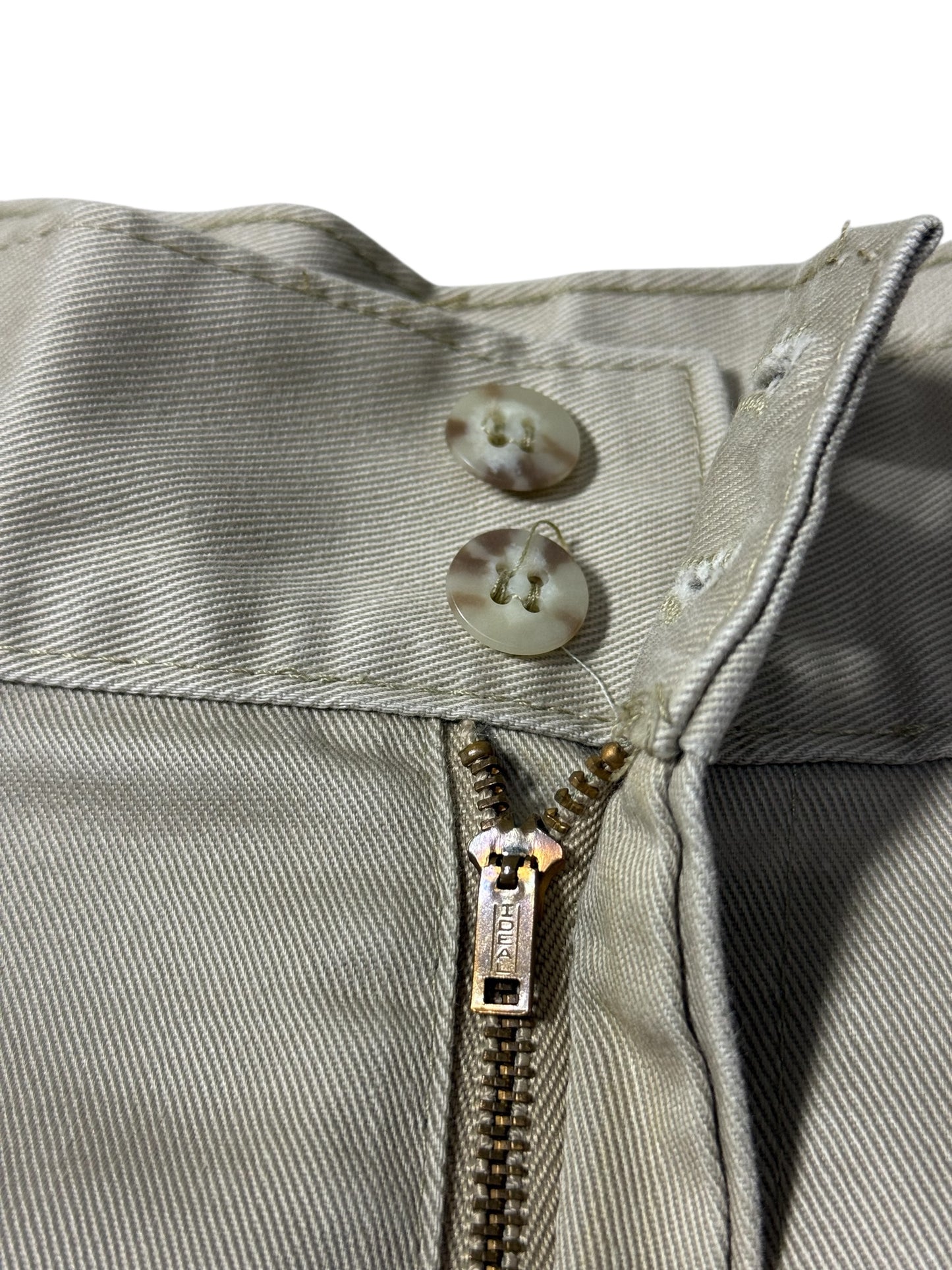 Vintage 1960s Brooks Brothers Brooksgate Cotton Trousers Side Adjusters Made in USA
