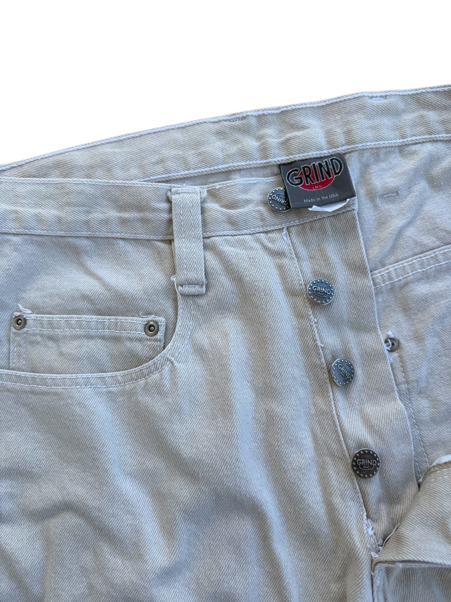 Vintage 1990s GRIND Skate Baggy Jeans Made in USA