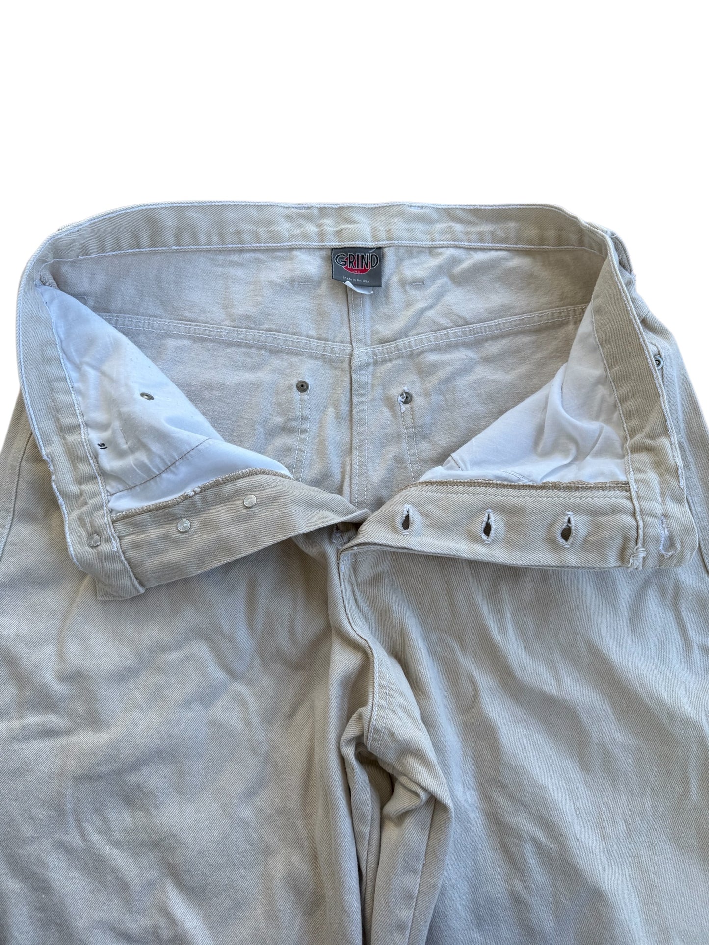Vintage 1990s GRIND Skate Baggy Jeans Made in USA