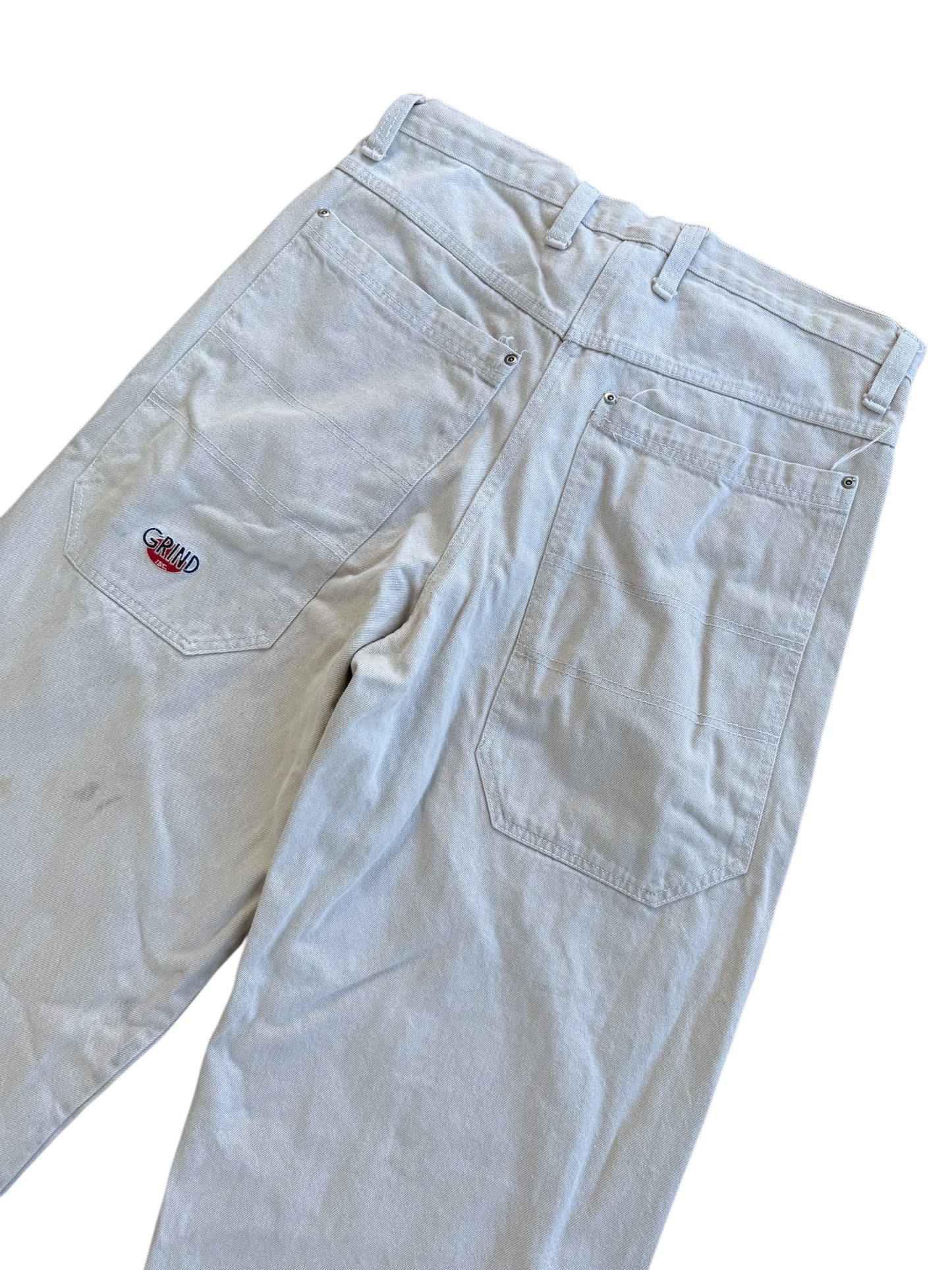Vintage 1990s GRIND Skate Baggy Jeans Made in USA