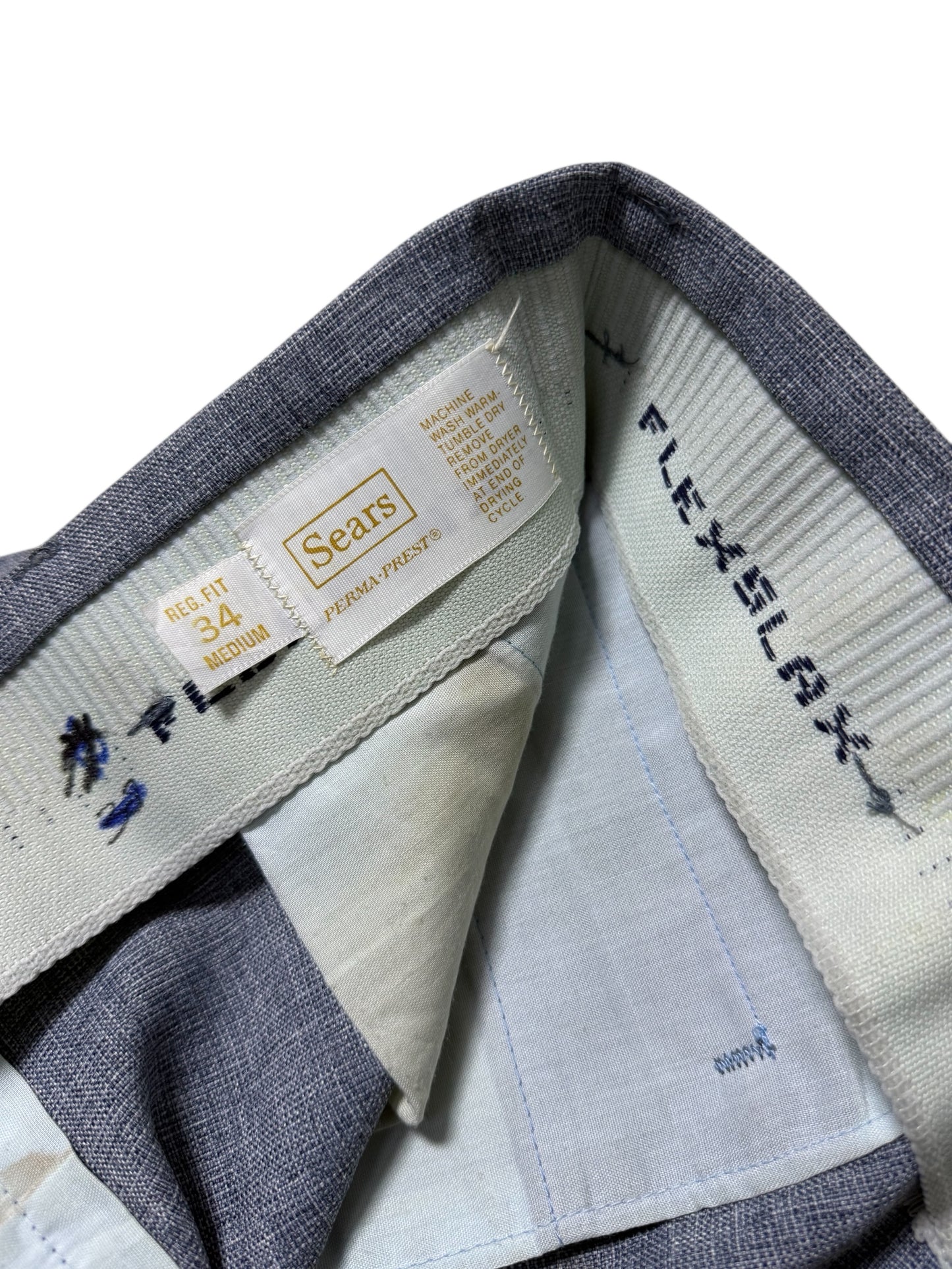 Vintage 1970s Sears Perma-Prest Flexamatic Trousers