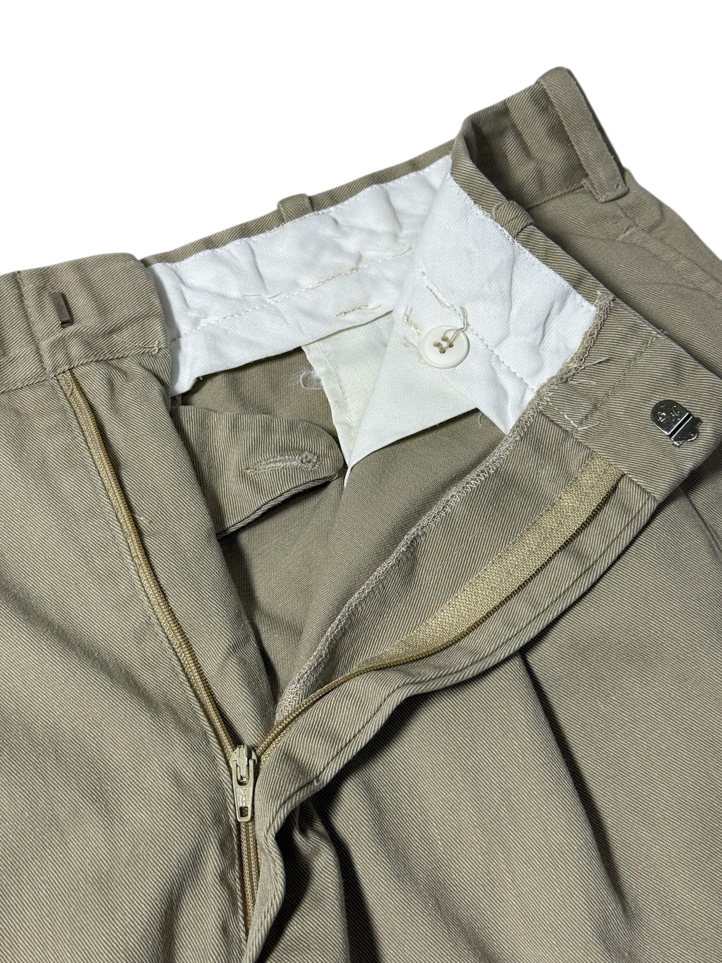 Vintage 1960s–70s Reminiscence by Stewart Richer Cotton Trousers