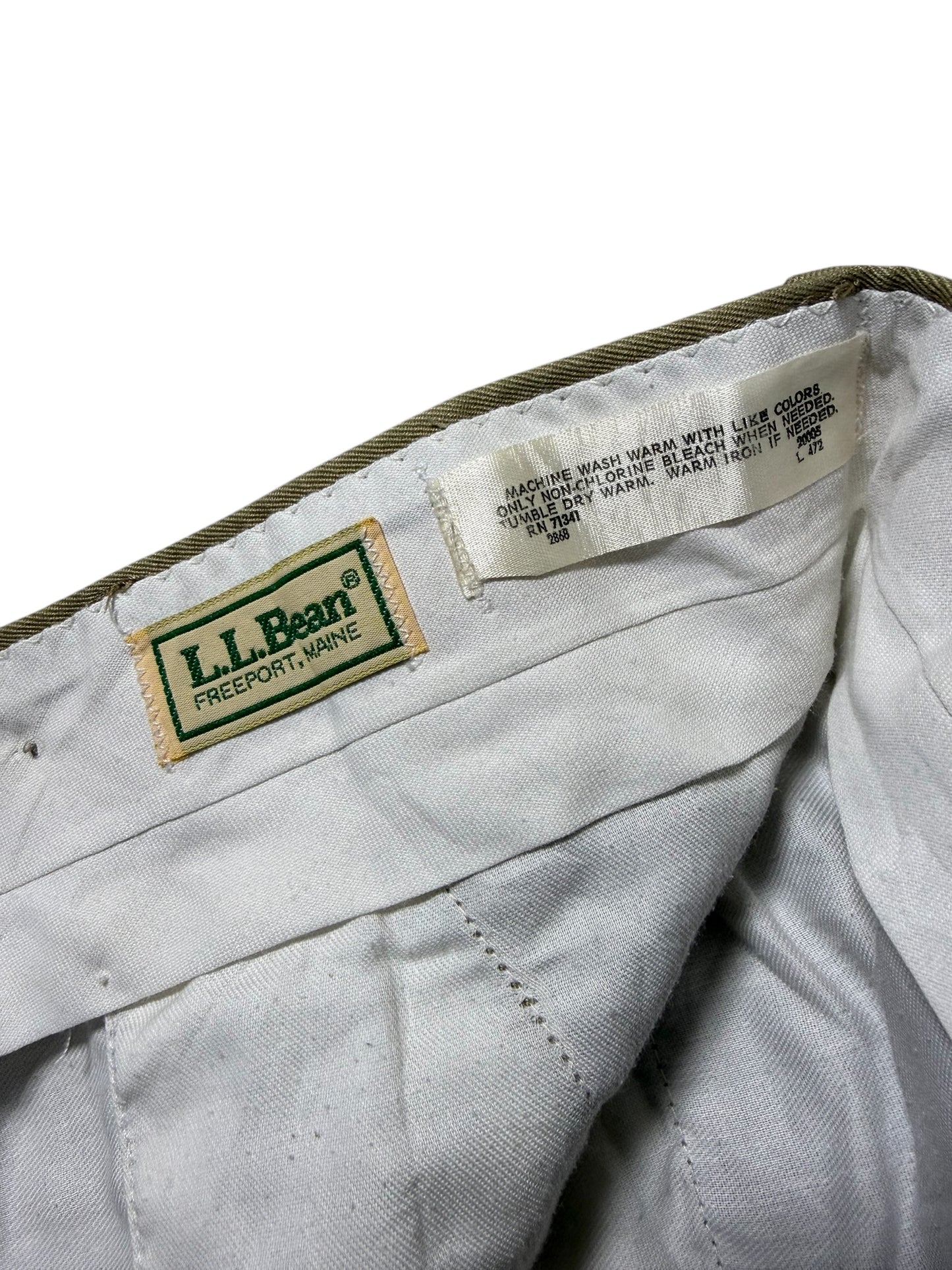 Vintage 1980s L.L.Bean Cotton Trousers