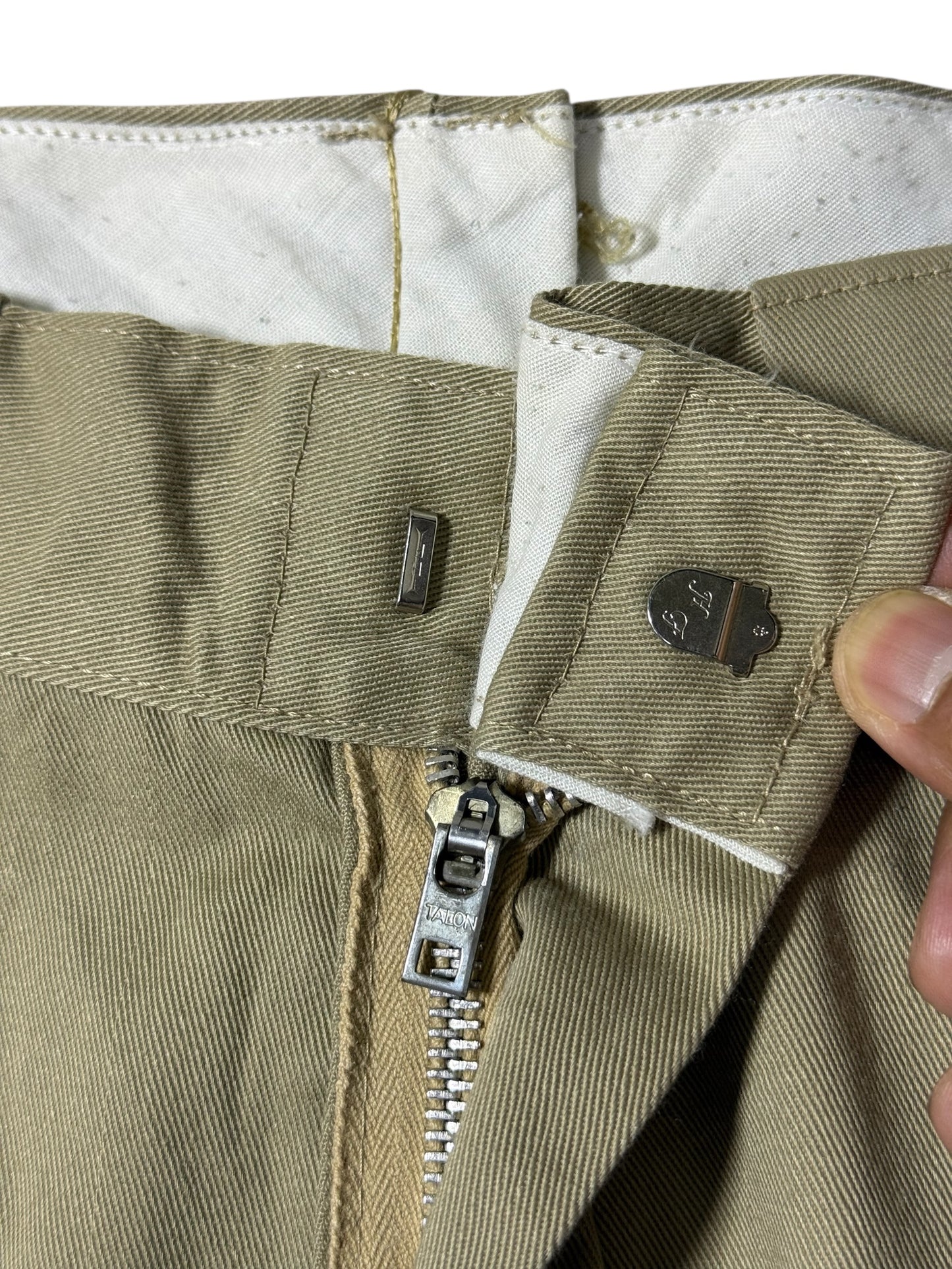 Vintage 1970s L.L. Bean Khaki Work Trousers