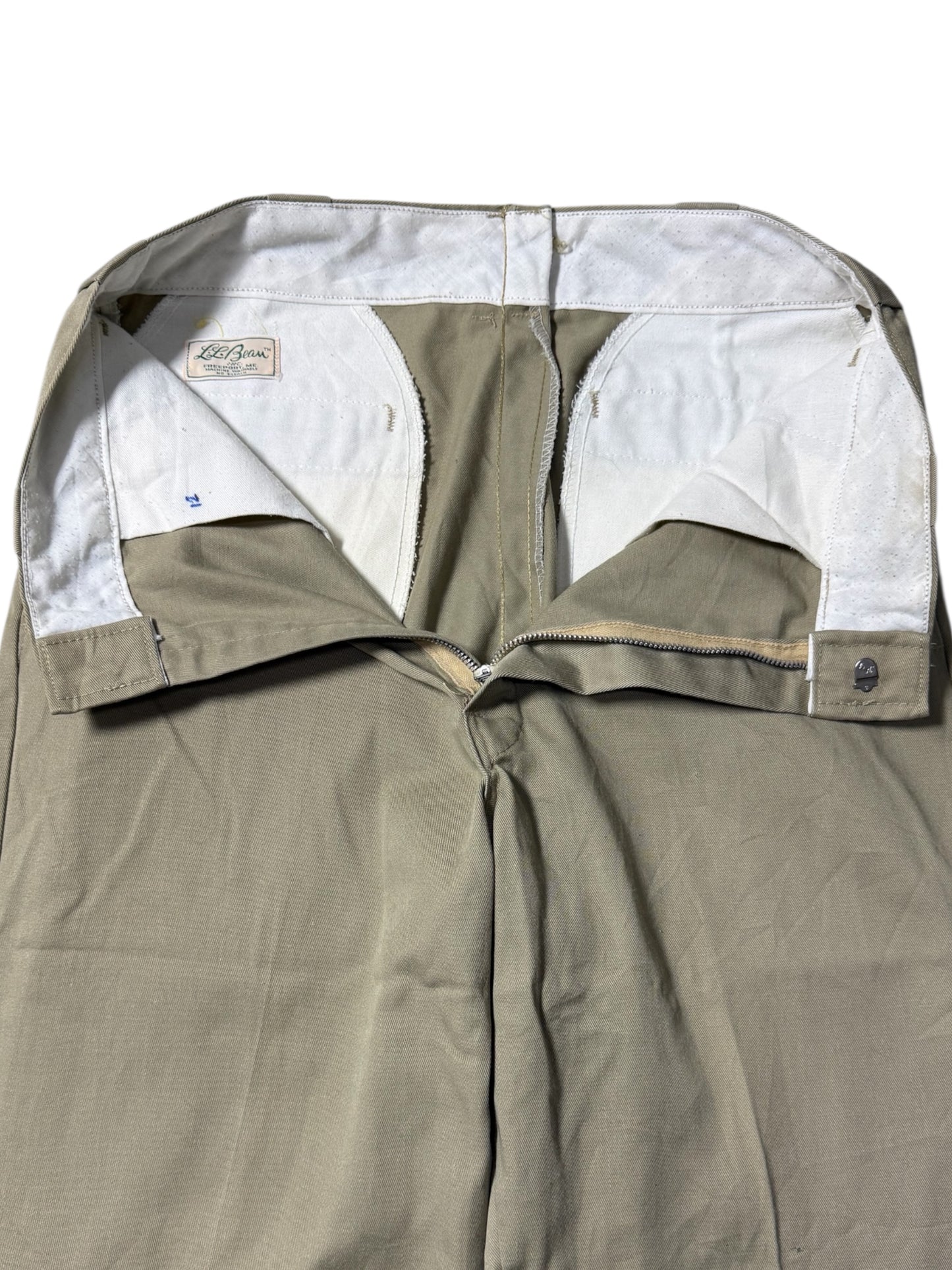 Vintage 1970s L.L. Bean Khaki Work Trousers