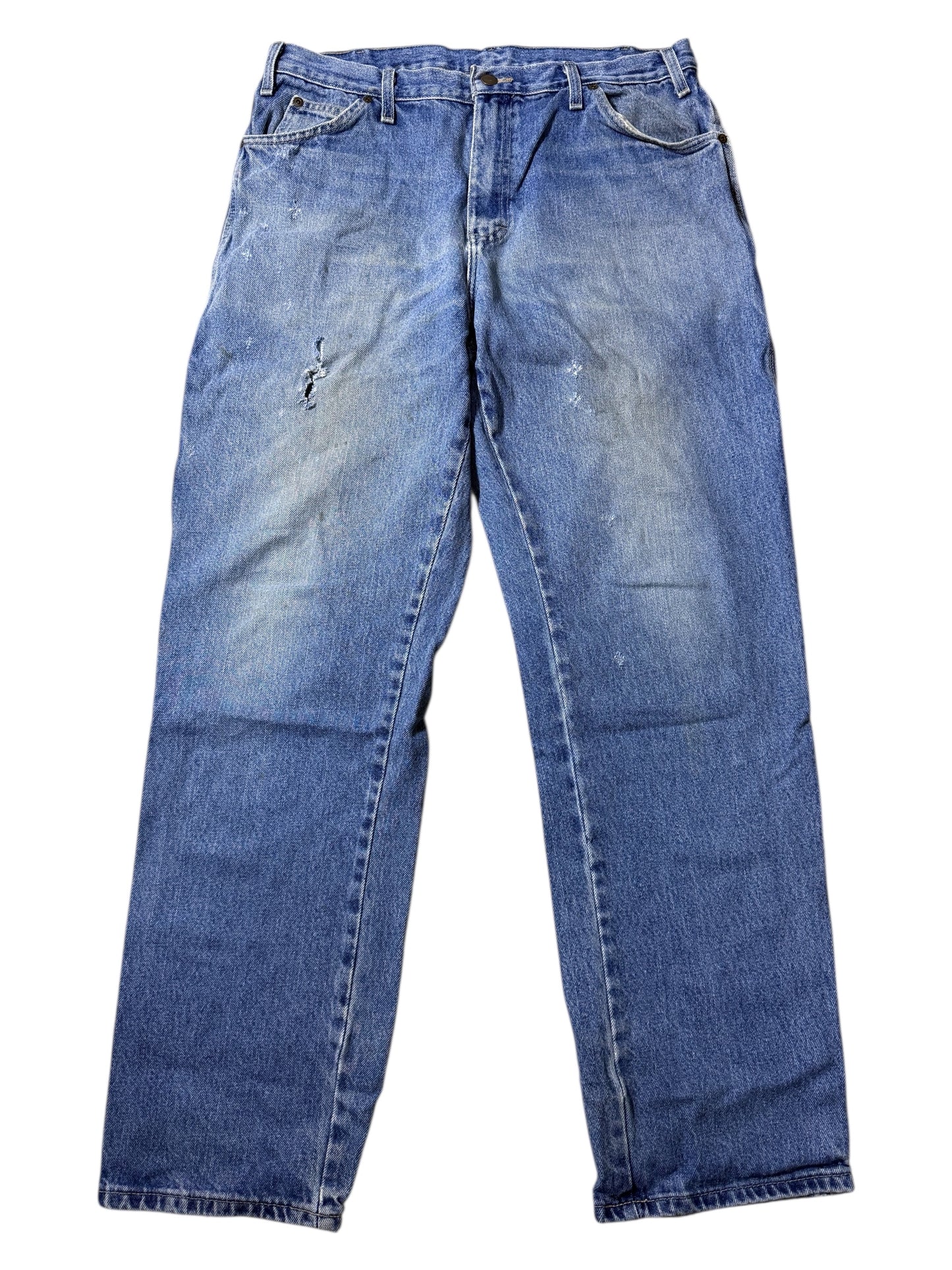 Dickies Denim Carpenter Jeans Distressed Workwear