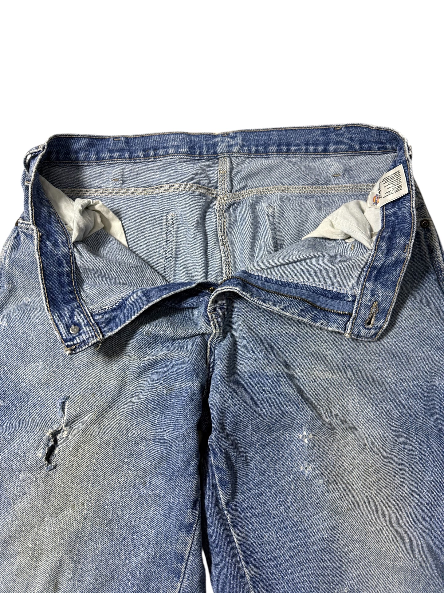 Dickies Denim Carpenter Jeans Distressed Workwear