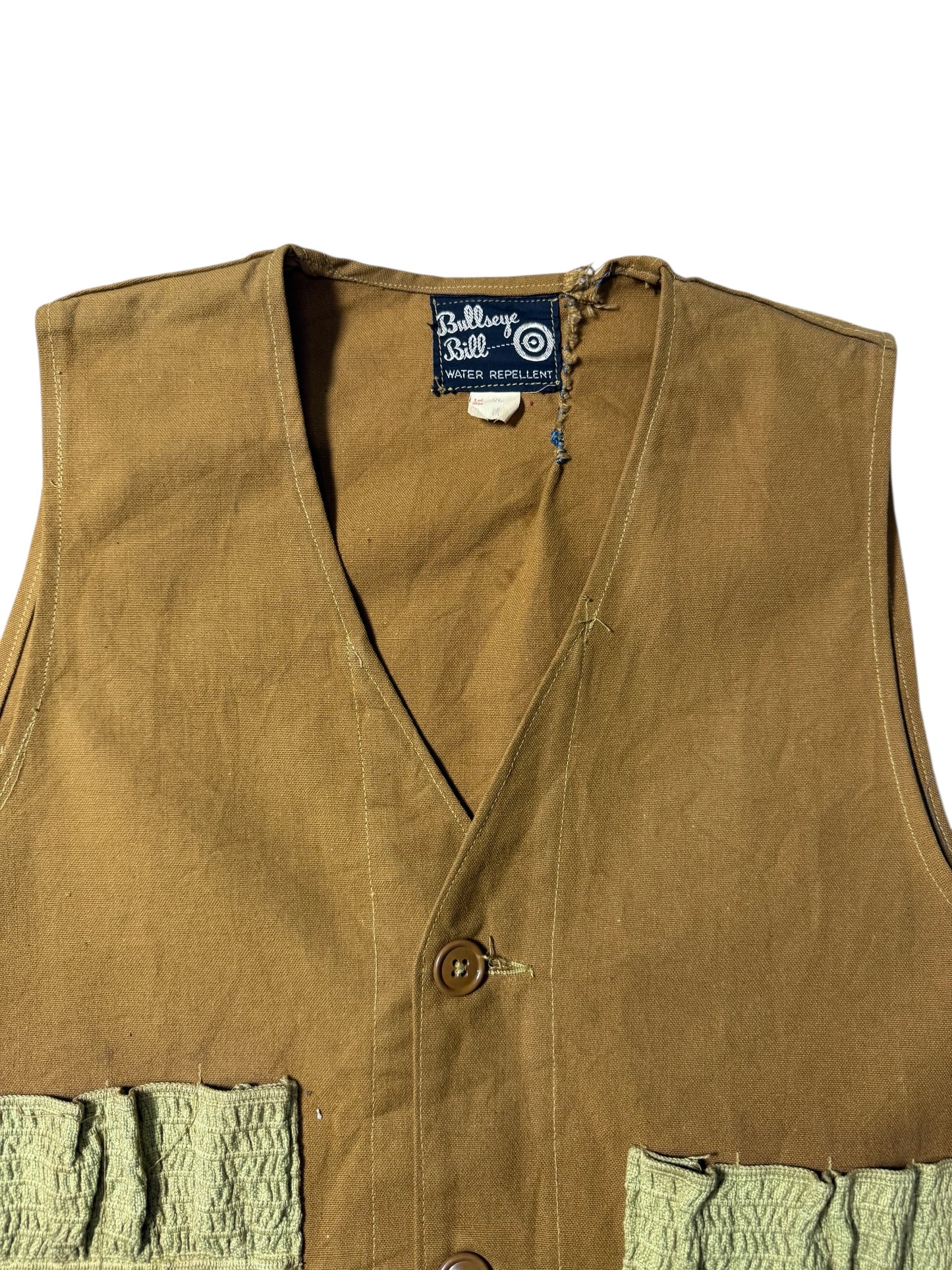 Vintage 1970s Bullseye Bill Water Repellent Utility Hunting Vest
