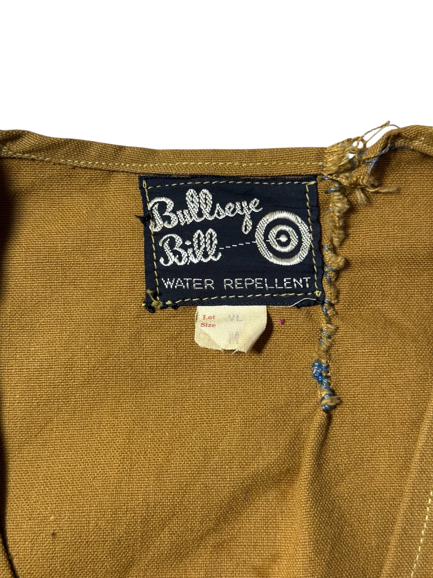 Vintage 1970s Bullseye Bill Water Repellent Utility Hunting Vest