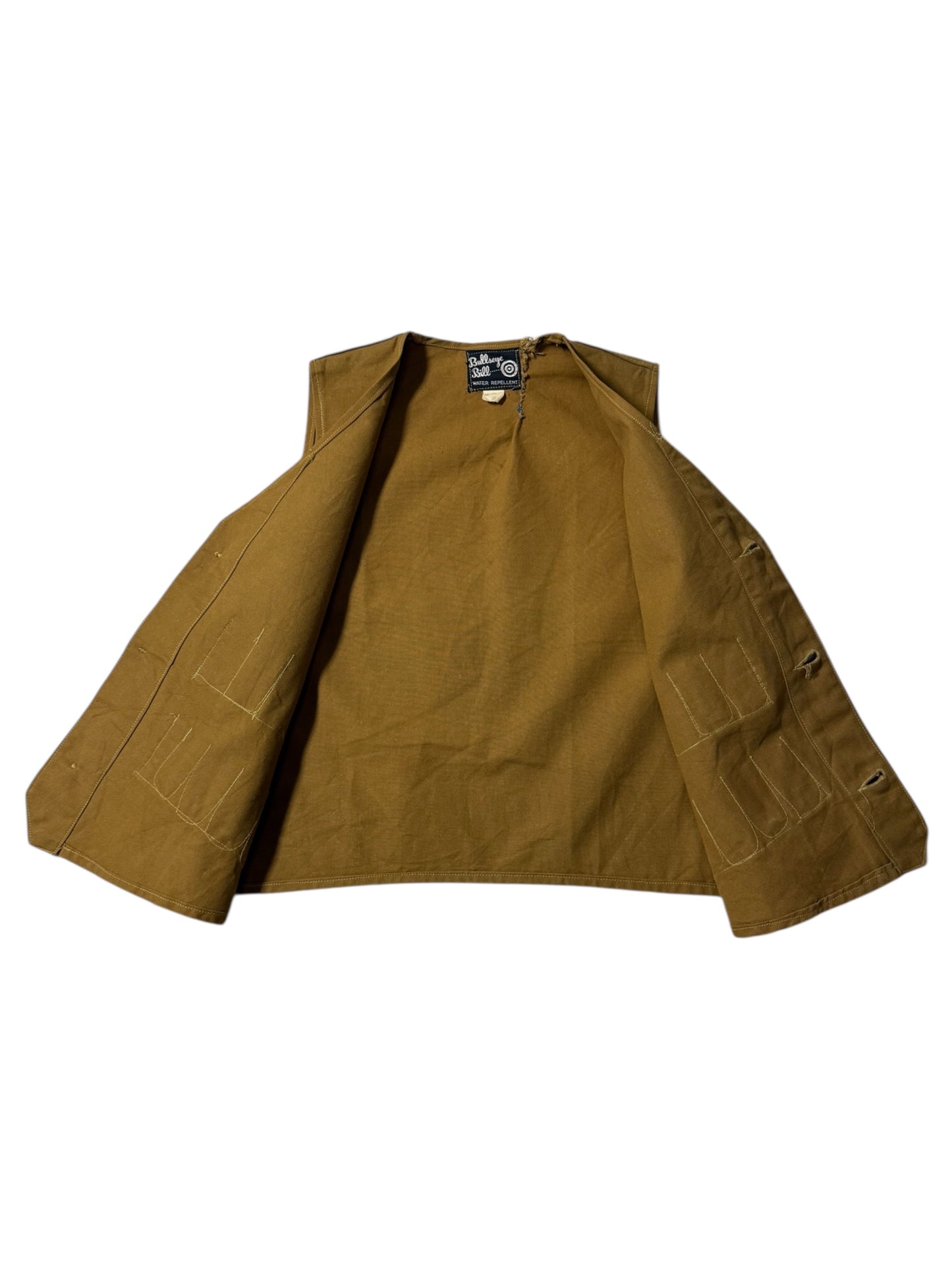 Vintage 1970s Bullseye Bill Water Repellent Utility Hunting Vest