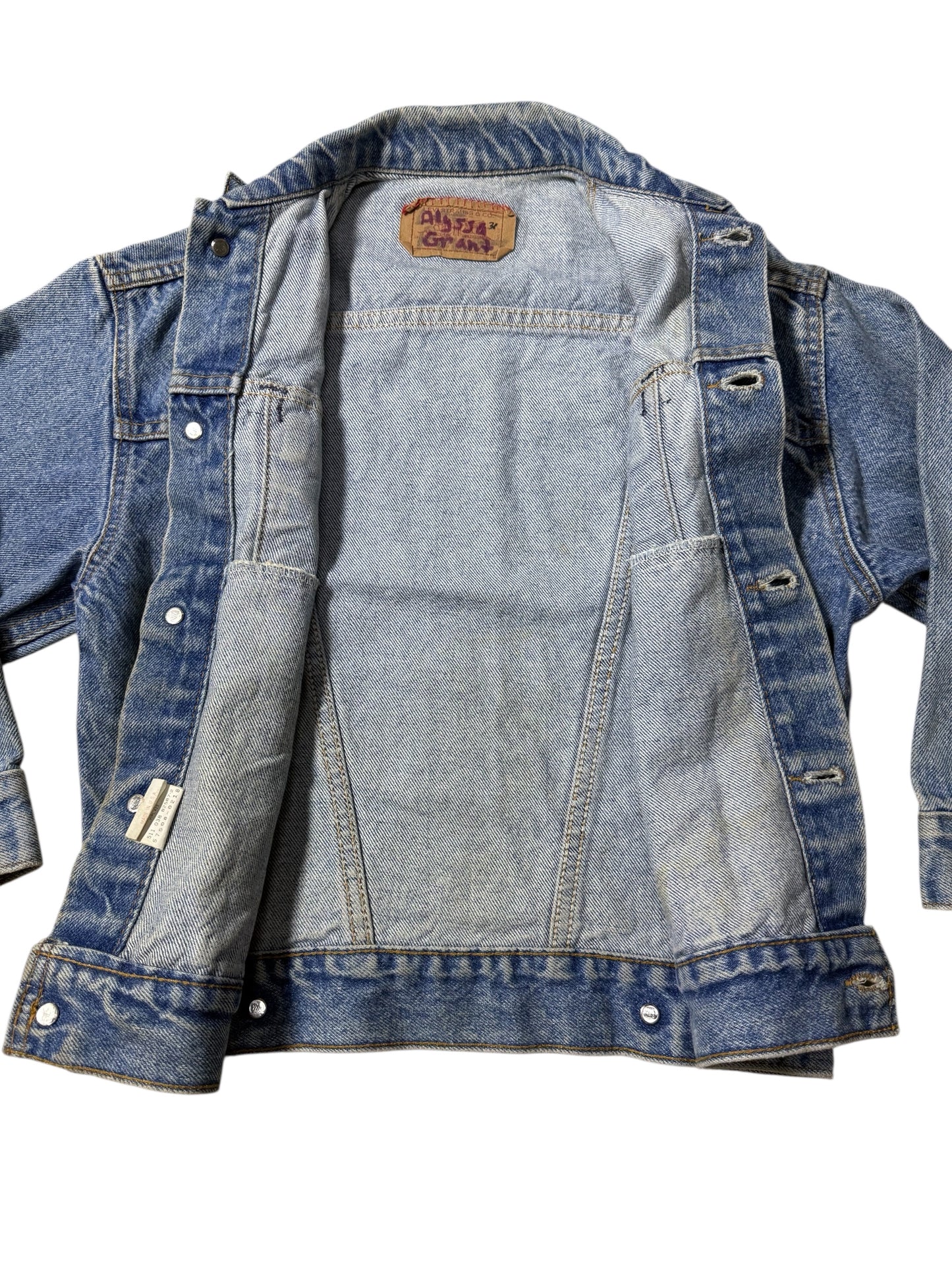 Vintage 1980s Levis Kids Denim Trucker Jacket Made in USA