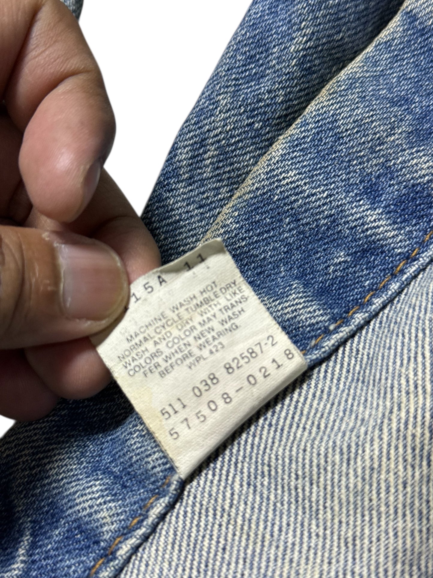 Vintage 1980s Levis Kids Denim Trucker Jacket Made in USA