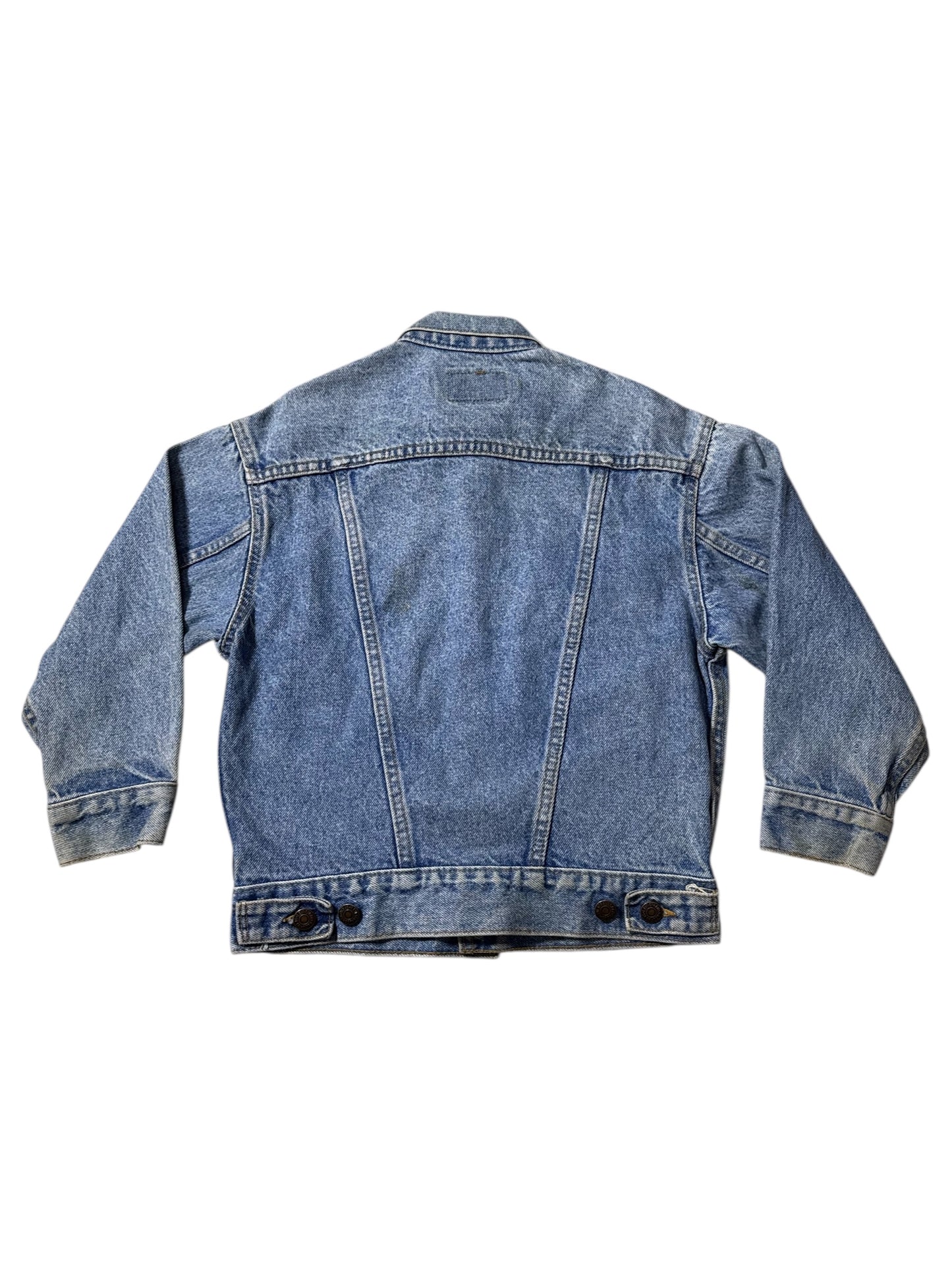 Vintage 1980s Levis Kids Denim Trucker Jacket Made in USA