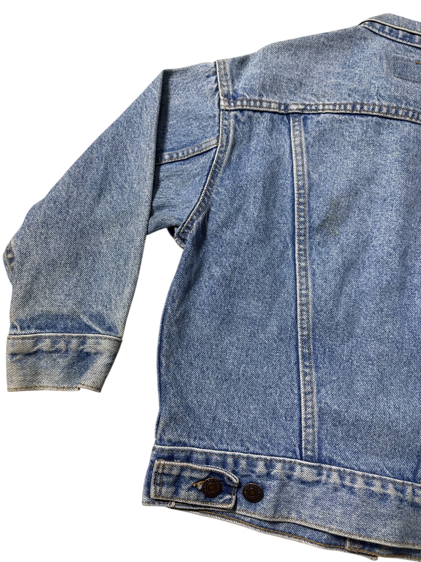 Vintage 1980s Levis Kids Denim Trucker Jacket Made in USA