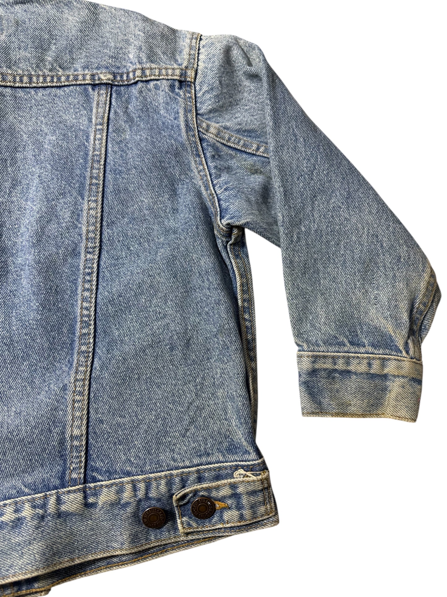 Vintage 1980s Levis Kids Denim Trucker Jacket Made in USA