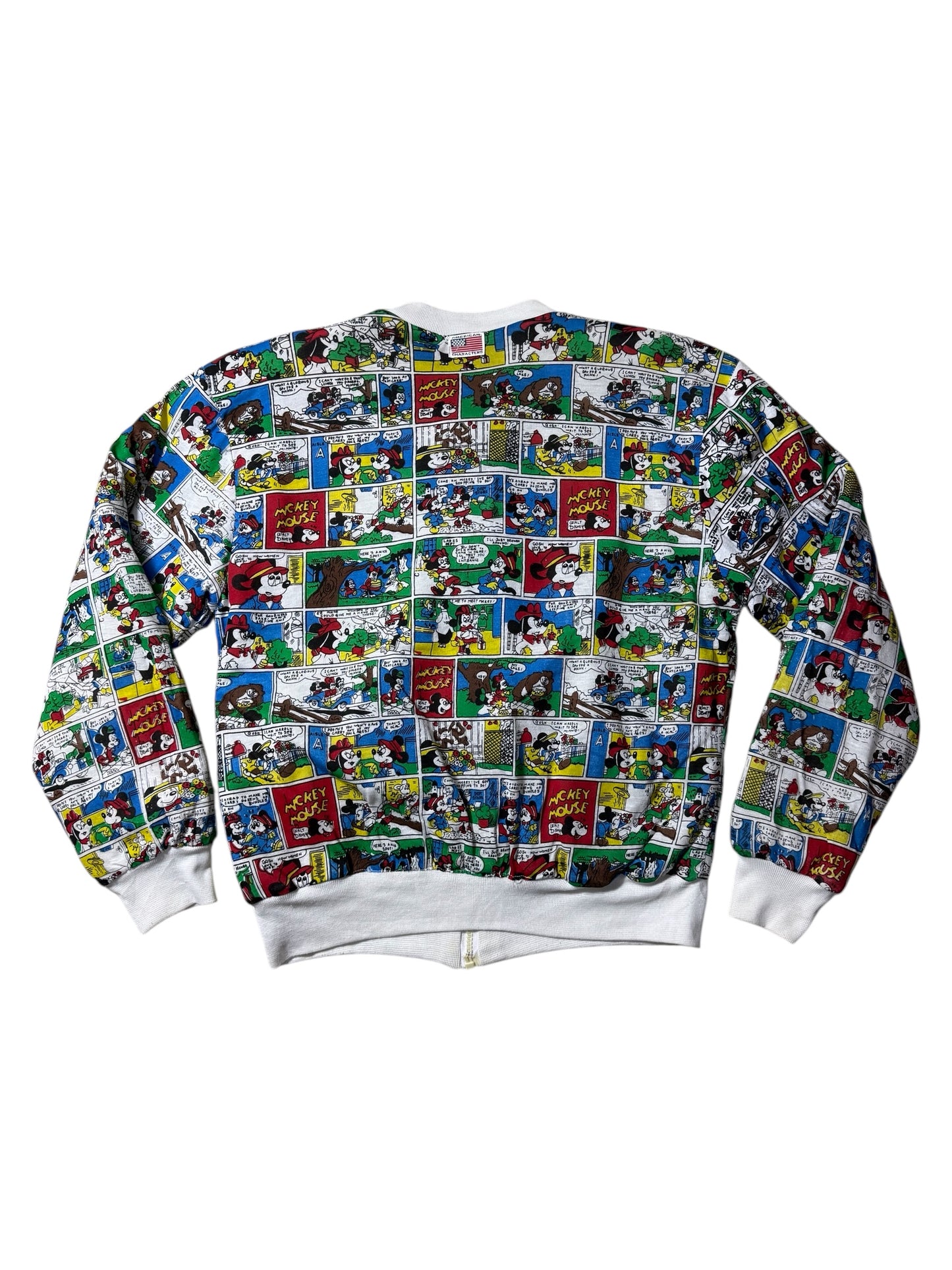 Vintage Disney Mickey Mouse Donald Duck Reversible Cotton Jacket