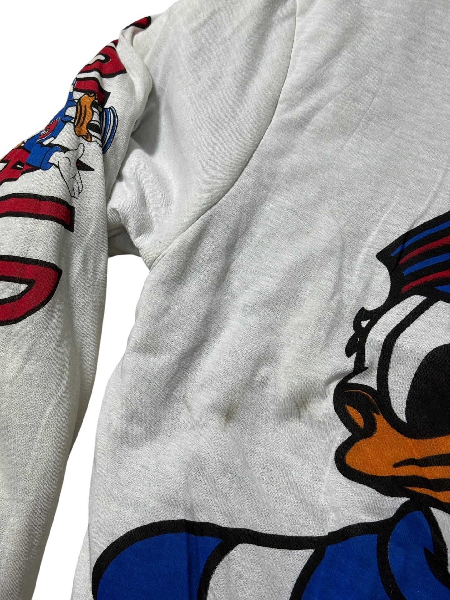 Vintage Disney Mickey Mouse Donald Duck Reversible Cotton Jacket