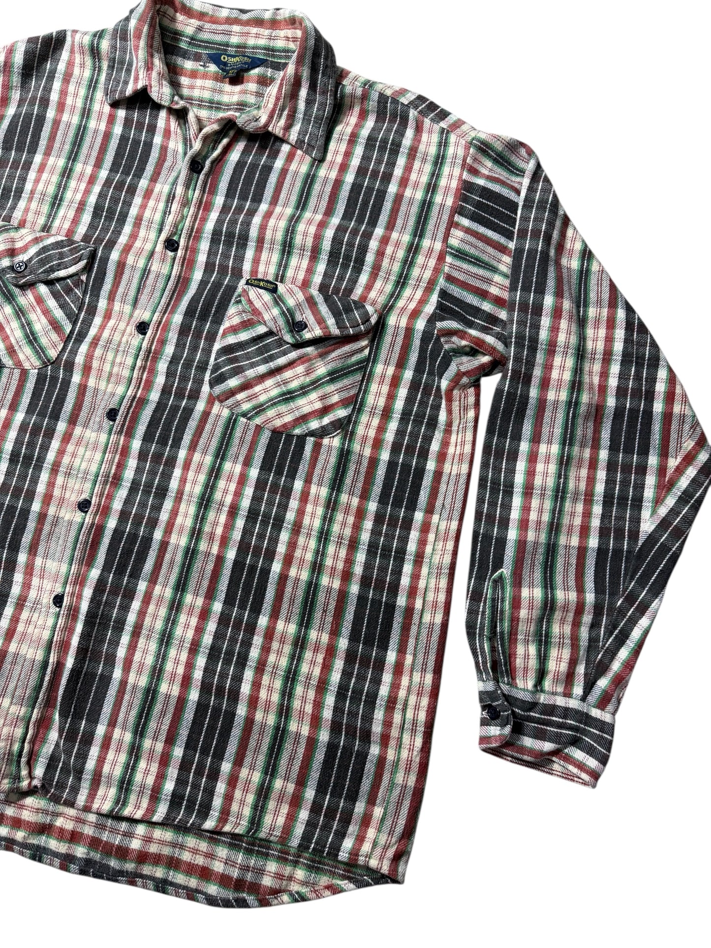 Vintage OshKosh Plaid Flannel Shirt