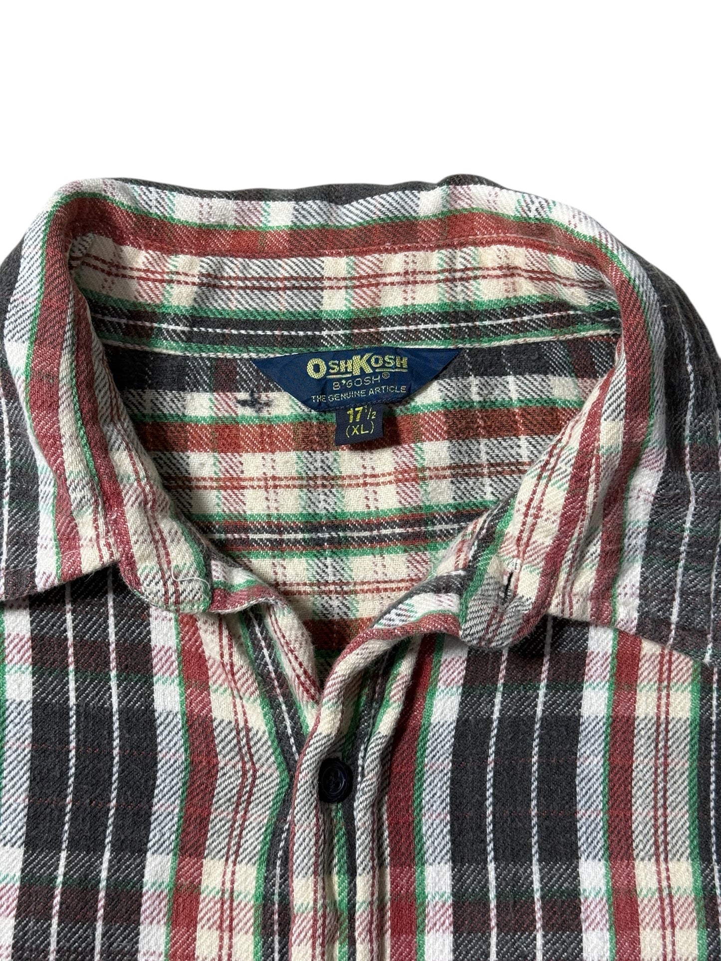 Vintage OshKosh Plaid Flannel Shirt