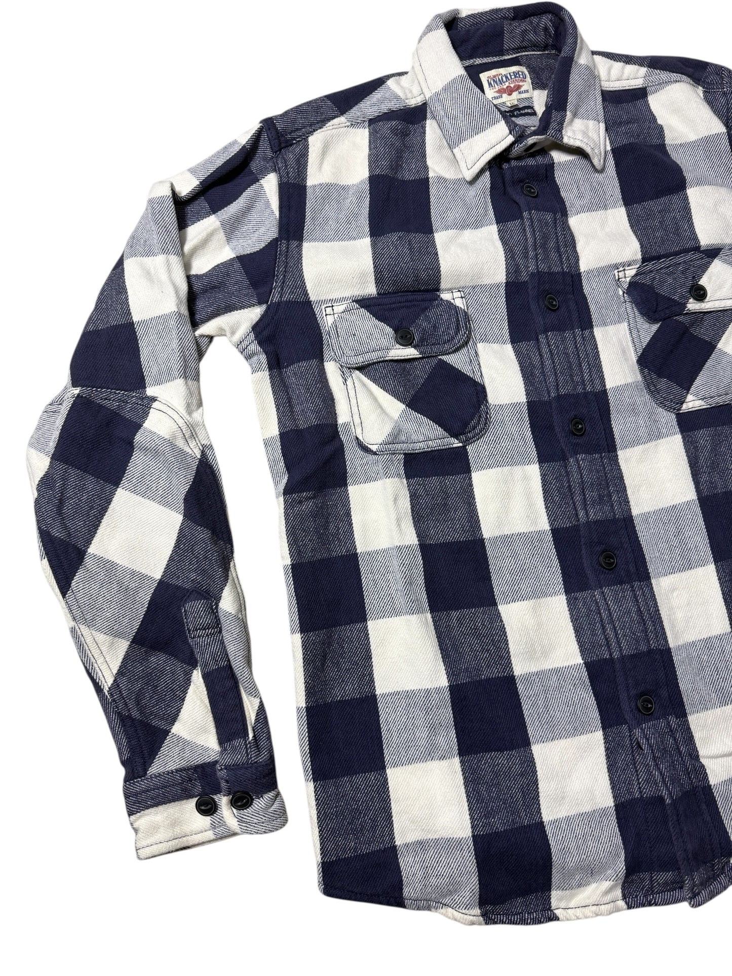 Knackered Buffalo Plaid Heavy Flannel Shirt